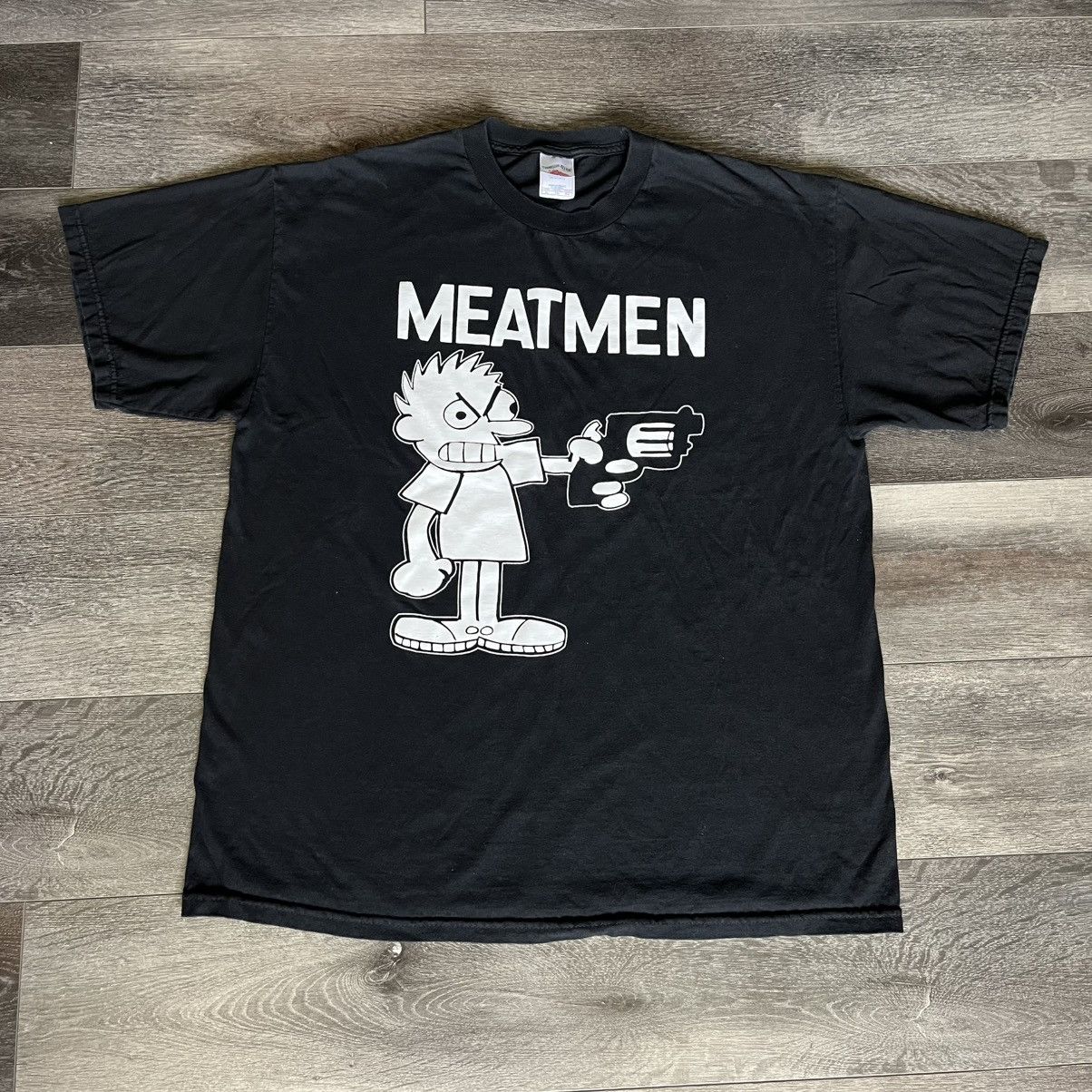 Band Tees Vintage 2000s The Meatmen Hold Up Kid With Gun Punk Band Tee Size US XL / EU 56 / 4 - 1 Thumbnail