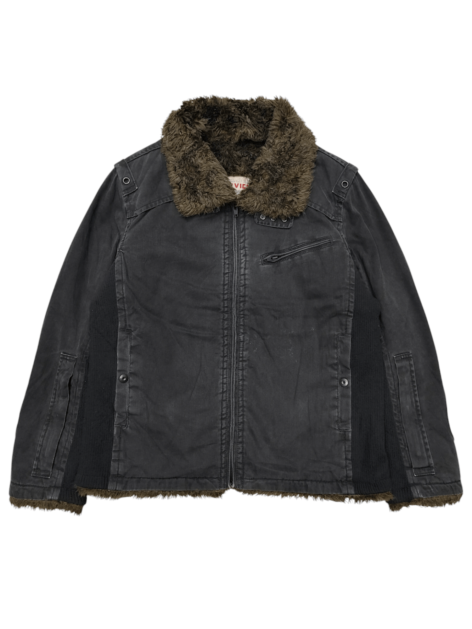 Chevignon Chevignon🇯🇵 Fur Hairy Lined Utility Heritage Work Jacket Size US L / EU 52-54 / 3 - 1 Thumbnail