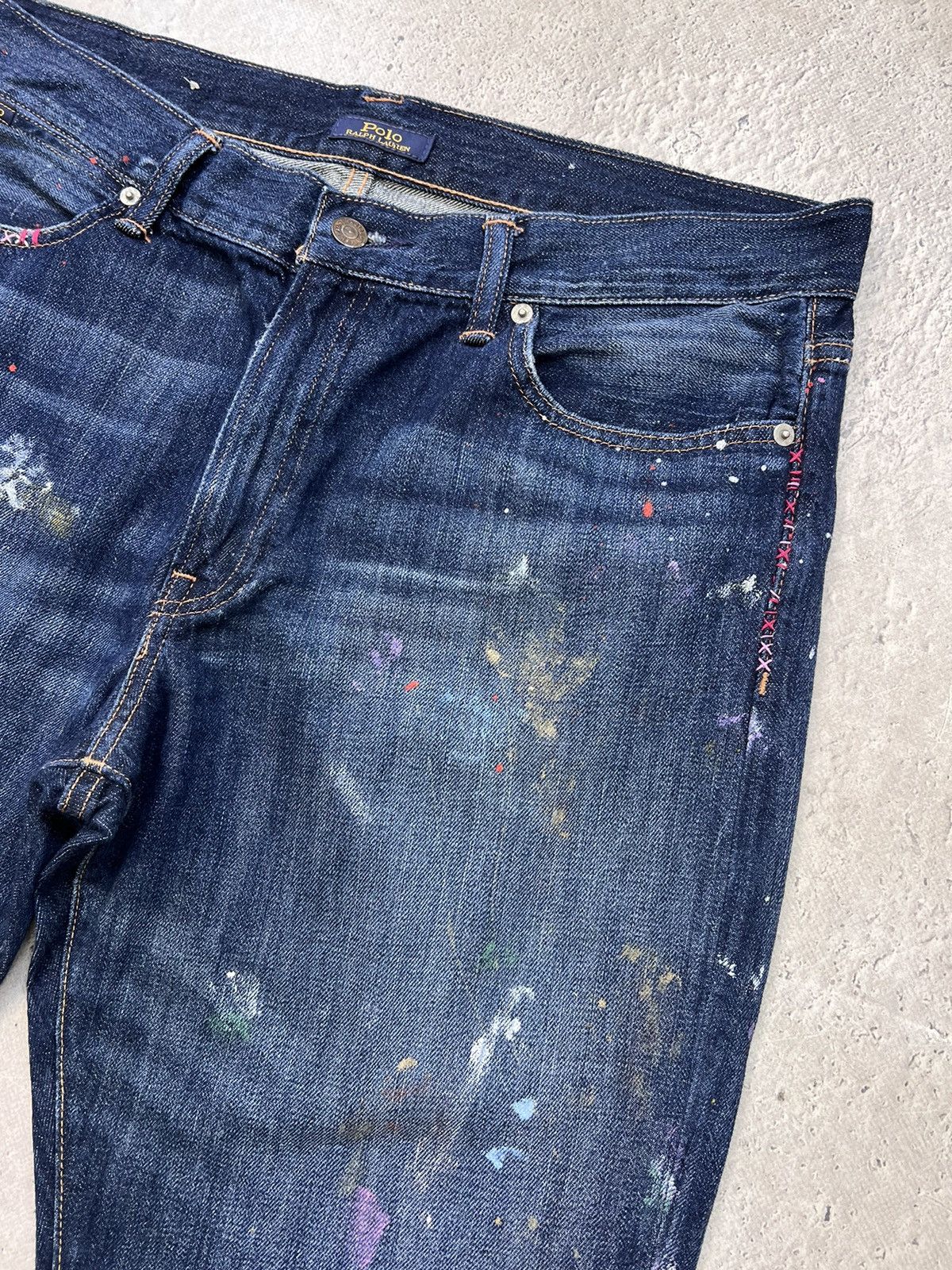 Denim & Supply Ralph Lauren × Polo Ralph Lauren × Vintage Vintage Denim & Supply RL Slim Distressed Denim Jeans 36×30 Size US 31 - 8 Thumbnail