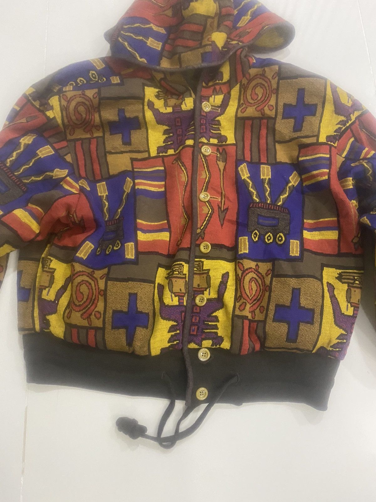 If Six Was Nine VINTAGE REVERSIBLE POP ART HOODIE Size US L / EU 52-54 / 3 - 2 Thumbnail