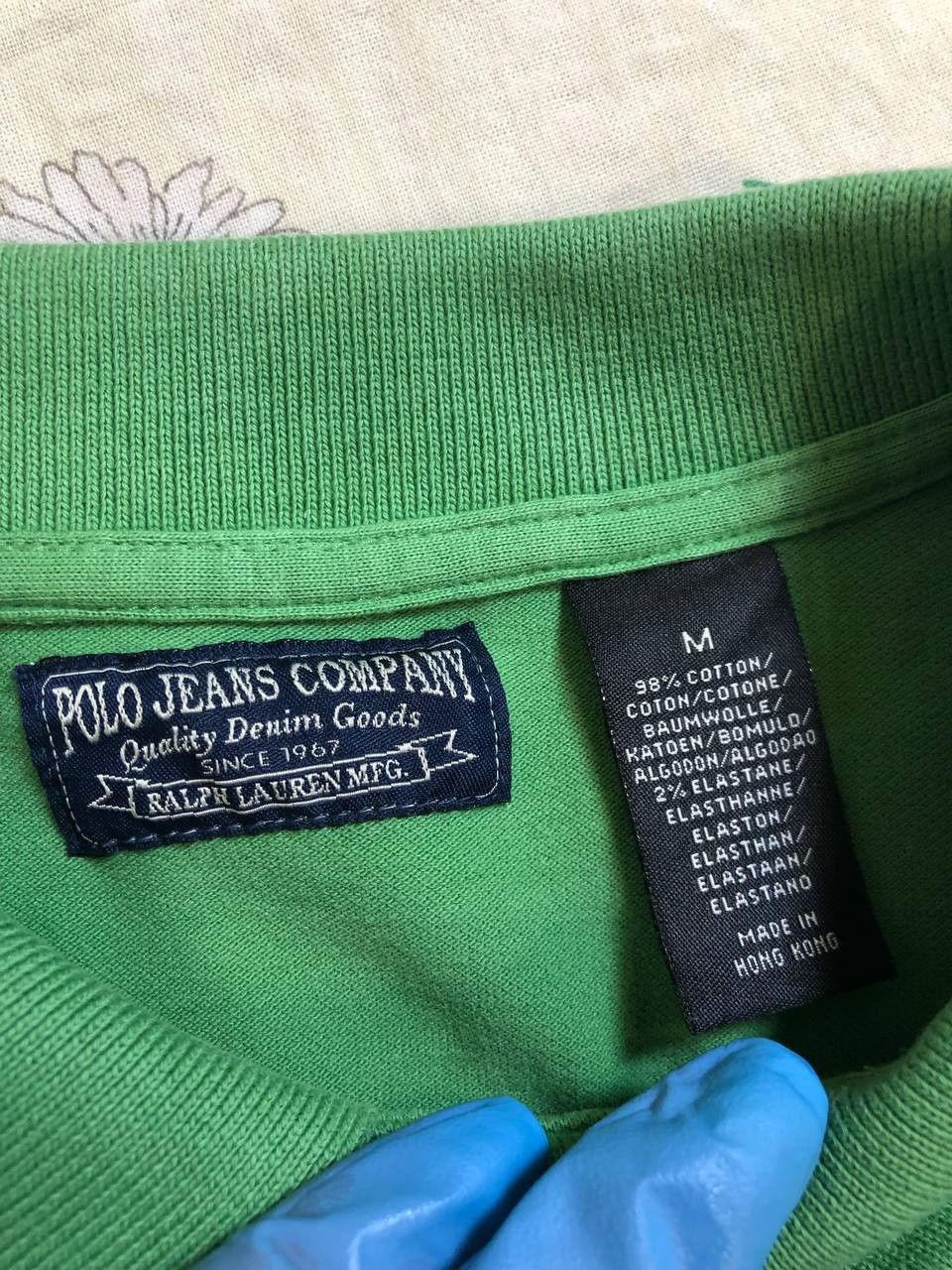 Polo Ralph Lauren Vintage Polo JEANS COMPANY Green Polo casual tee Size US M / EU 48-50 / 2 - 2 Thumbnail