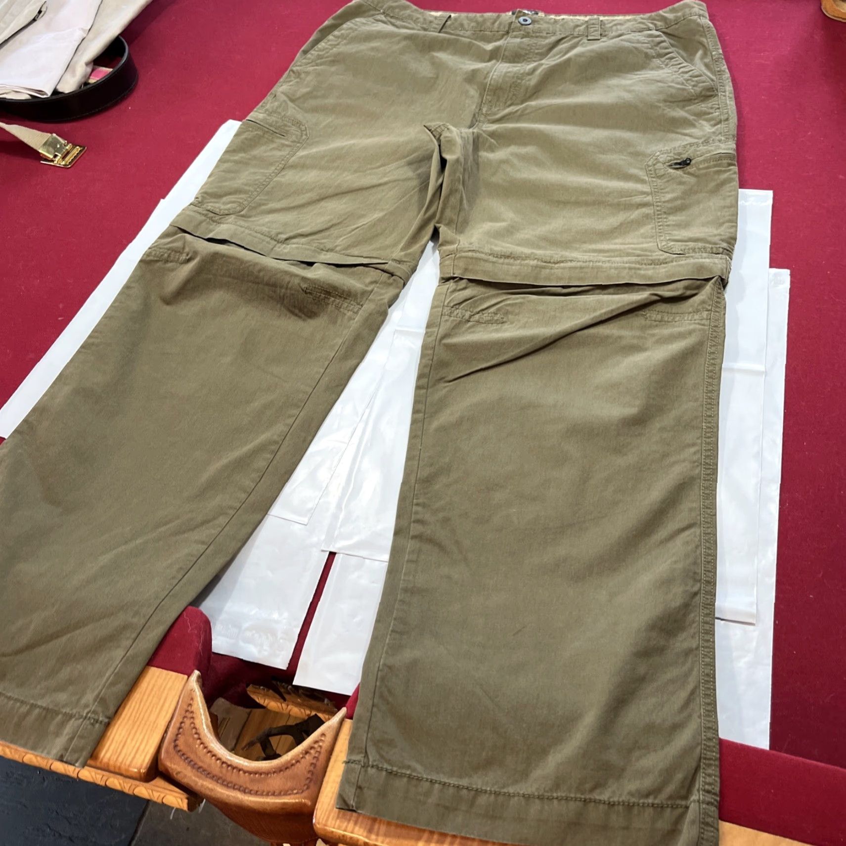 Timberland Timberland Zip OFF Leg ARMY GREEN Pants Shorts 38/32 Cargo Outdoor Men Zip OFF Leg Pants 38 in Greenmens Size US 38 / EU 54 - 6 Thumbnail