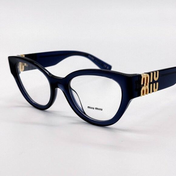 Miu Miu NEW MIU MIU MU01VV 08Q1O1 NAVY BLUE WOMEN EYEGLASSES MIU MIU Size ONE SIZE - 2 Thumbnail