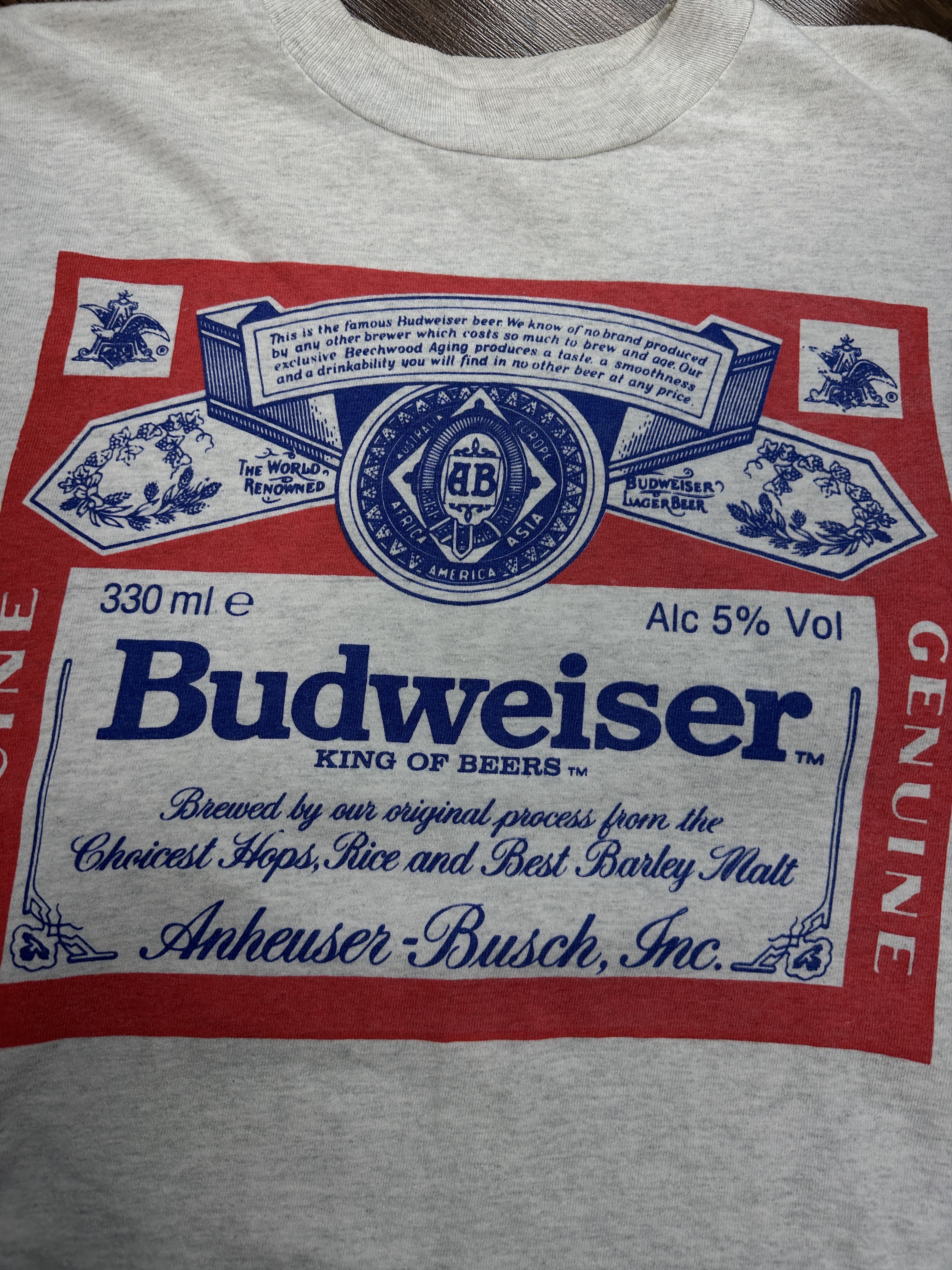 Budweiser × Vintage Budweiser Vintage Mens Long Sleeve T-Shirt Size US XL / EU 56 / 4 - 3 Thumbnail