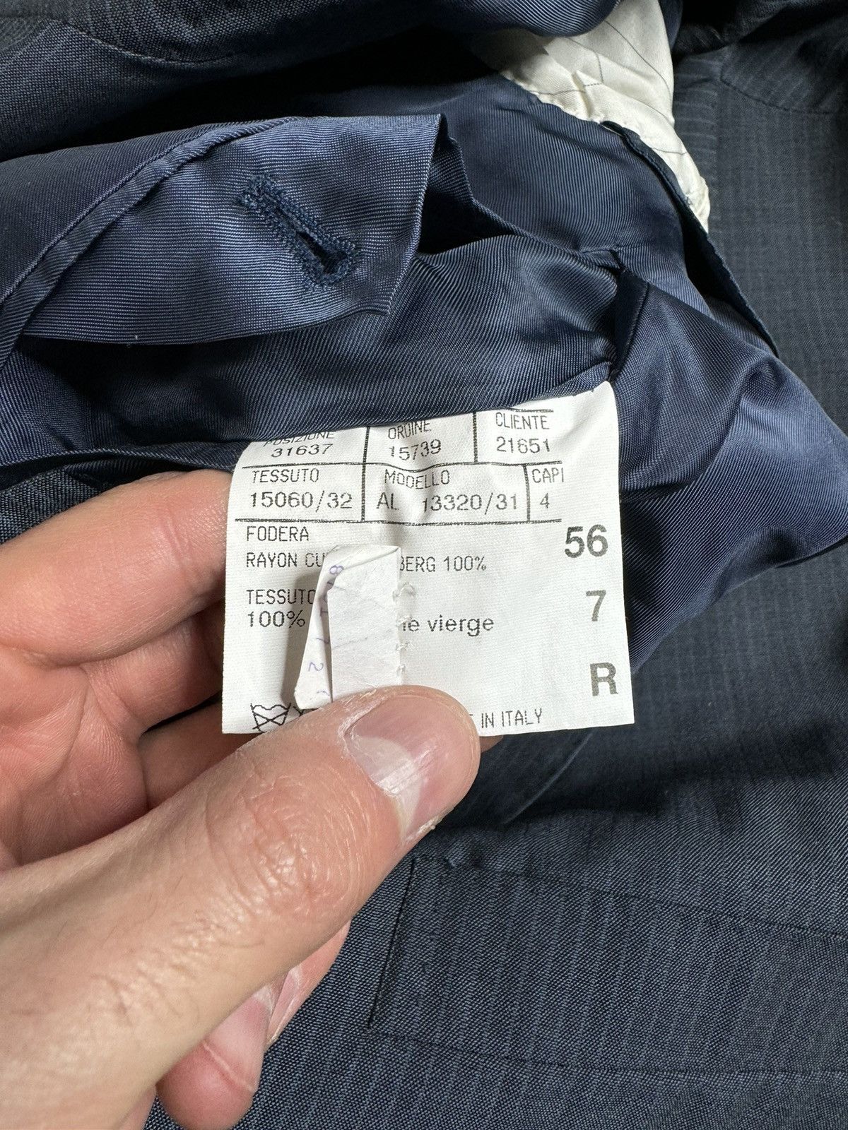 Canali Canali Wool Suit Blazer and Trousers 56L Size 54R - 6 Thumbnail