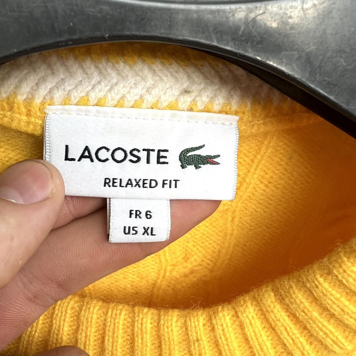 Lacoste Lacoste sweater wool Size US XL / EU 56 / 4 - 4 Thumbnail