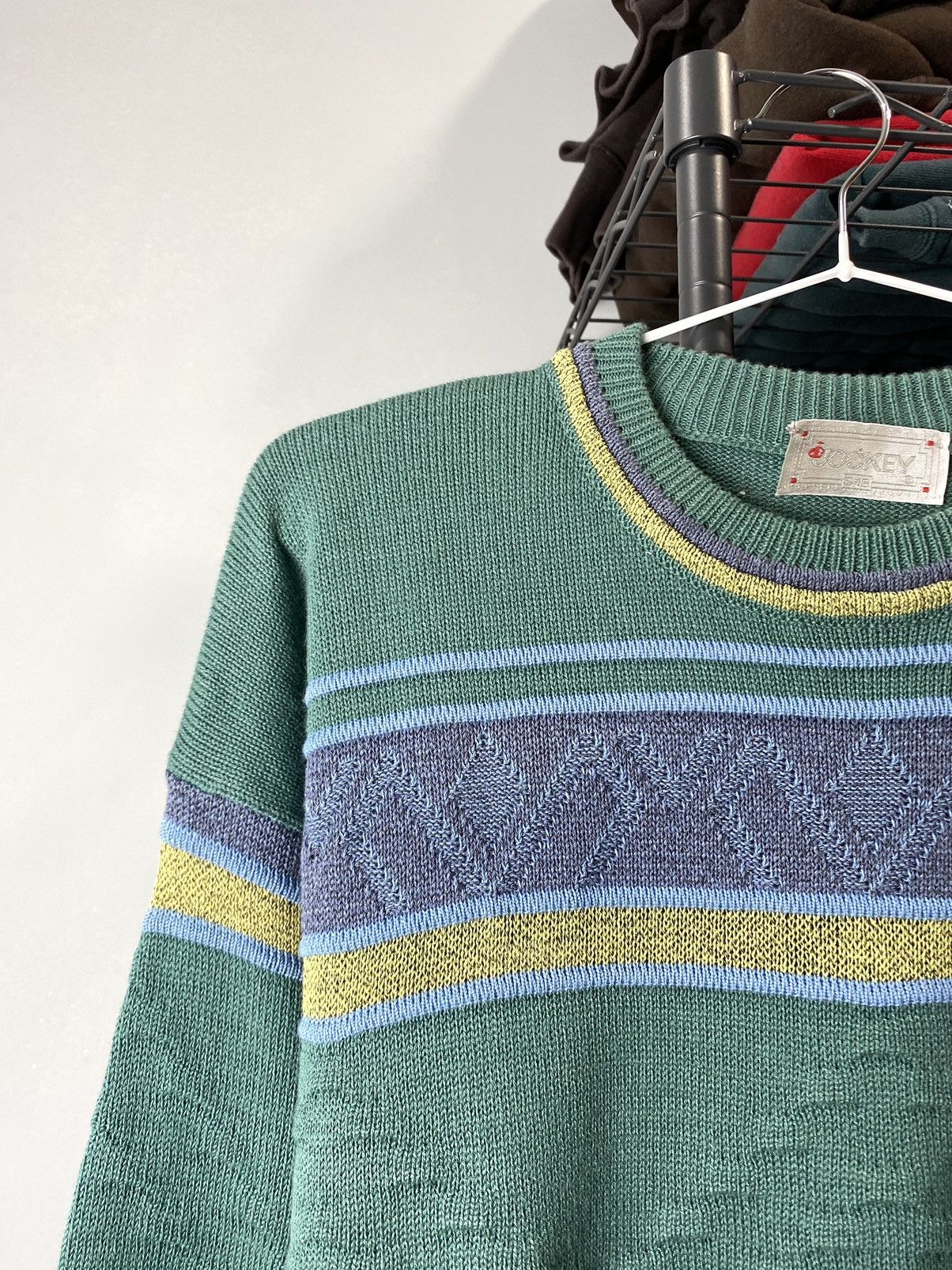 Coogi × Japanese Brand × Vintage 90’s Knit Striped Sweater Coogi style Carlo Colucci Japan Size US M / EU 48-50 / 2 - 4 Thumbnail