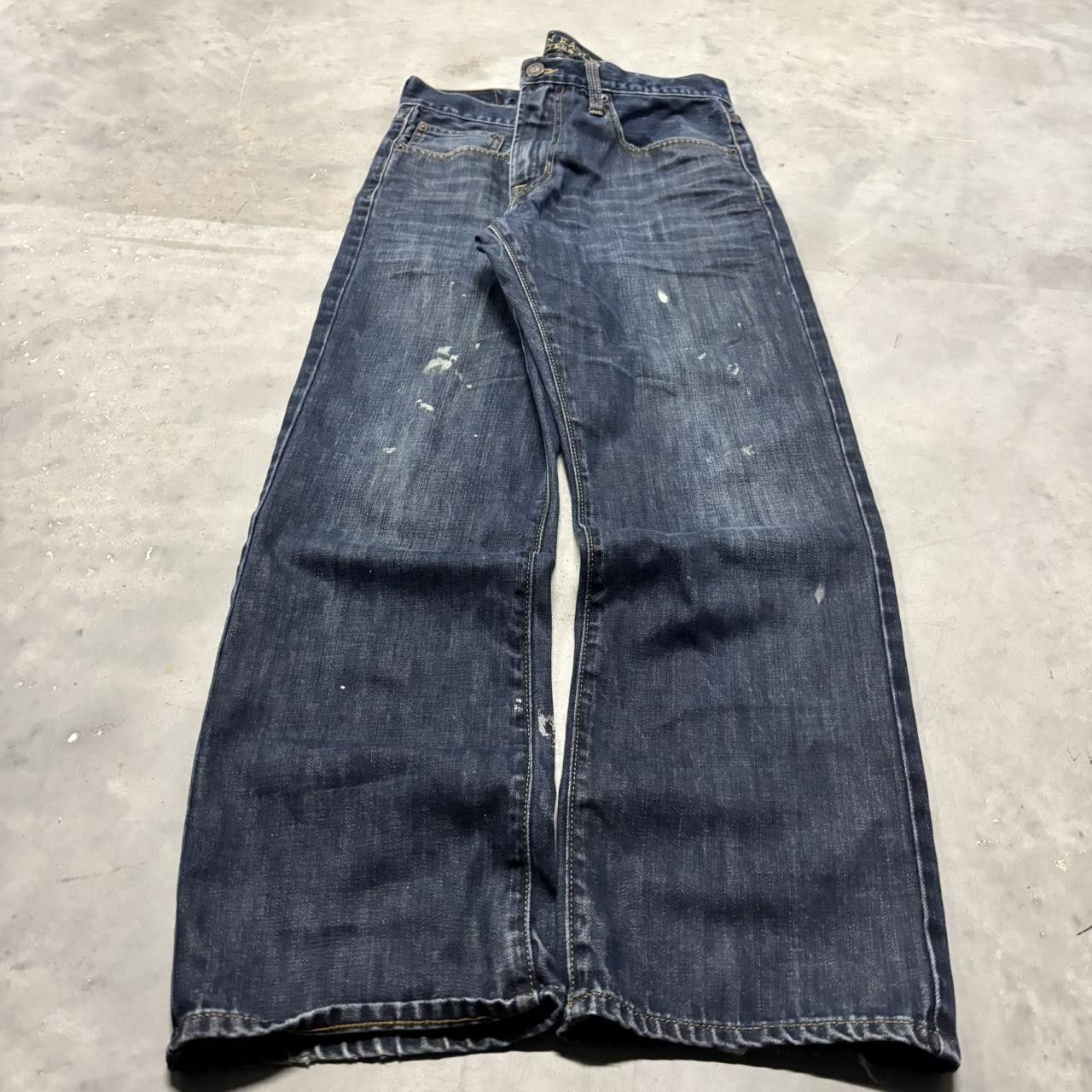 Japanese Brand × Vintage Crazy Vintage Y2K/2000s Grunge Dark Wash Denim Jeans! Size US 34 / EU 50 - 3 Thumbnail