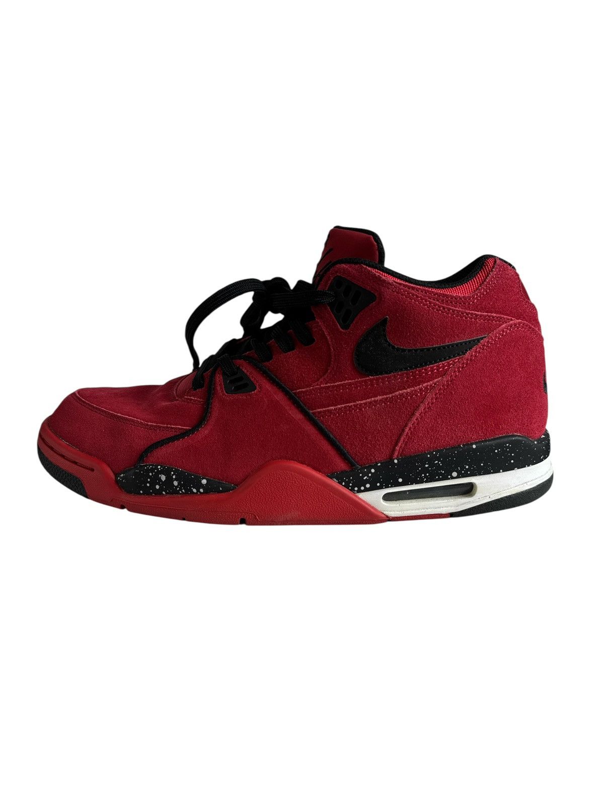 Nike 2014 Nike Air Flight 89 Red Suede Sneaker US 11 306252-600 Size US 11 / EU 44 - 1 Thumbnail