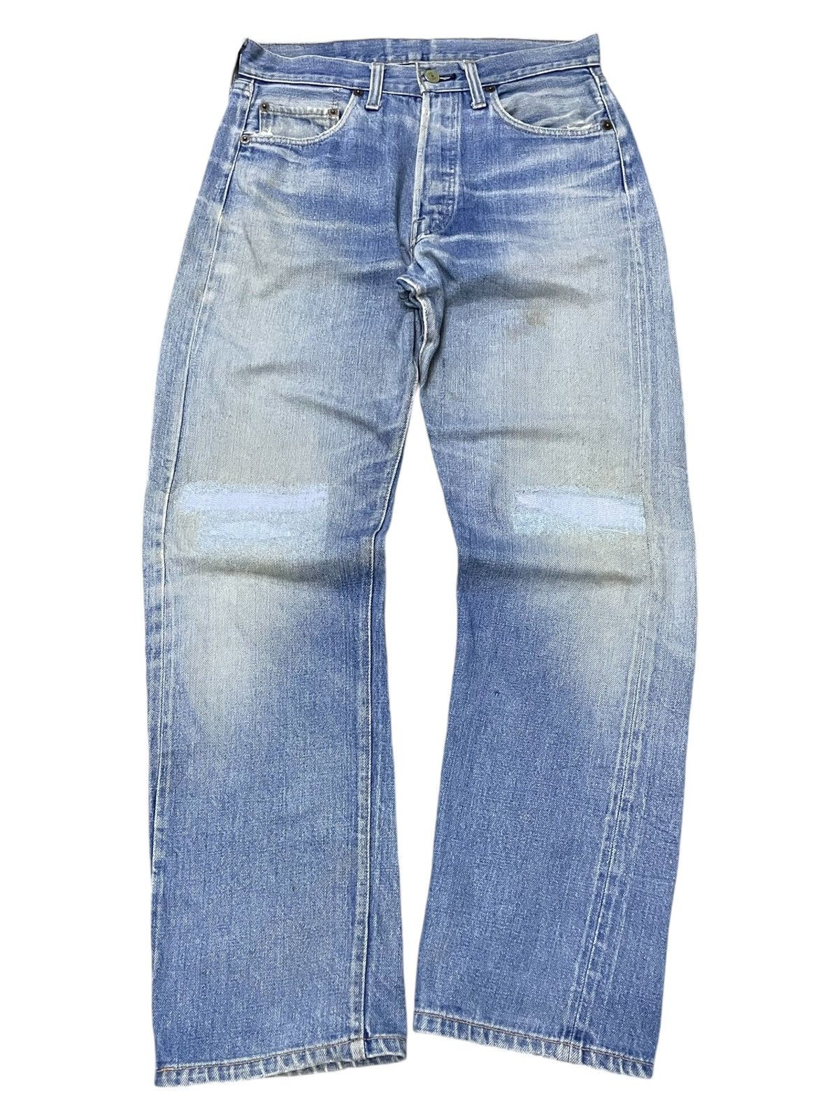 Levi's 60s Levis 501 Rindem Blank R Selvedge Top Button #6 Jeans Size US 30 / EU 46 - 2 Thumbnail