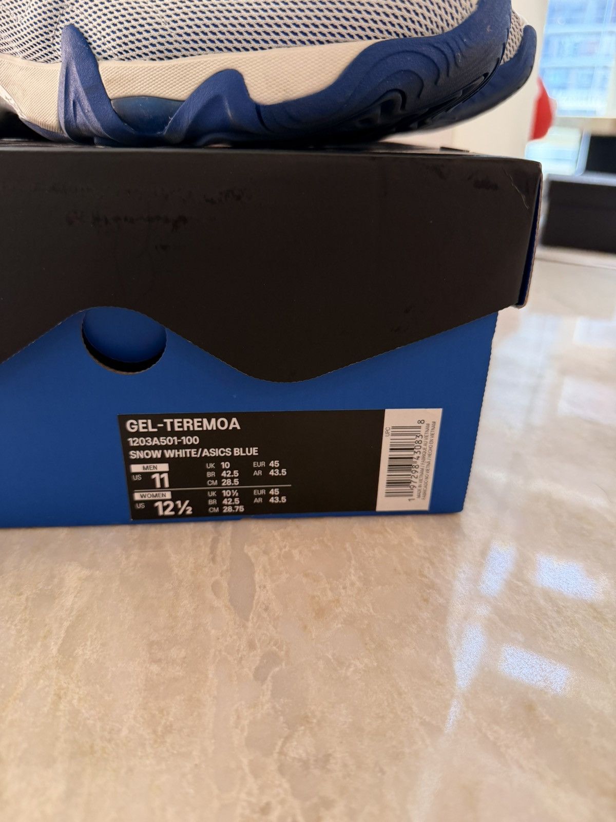Asics × Kiko Kostadinov ASICS NOVALIS GEL-TEREMOA White/Blue (11) Size US 11 / EU 44 - 3 Thumbnail