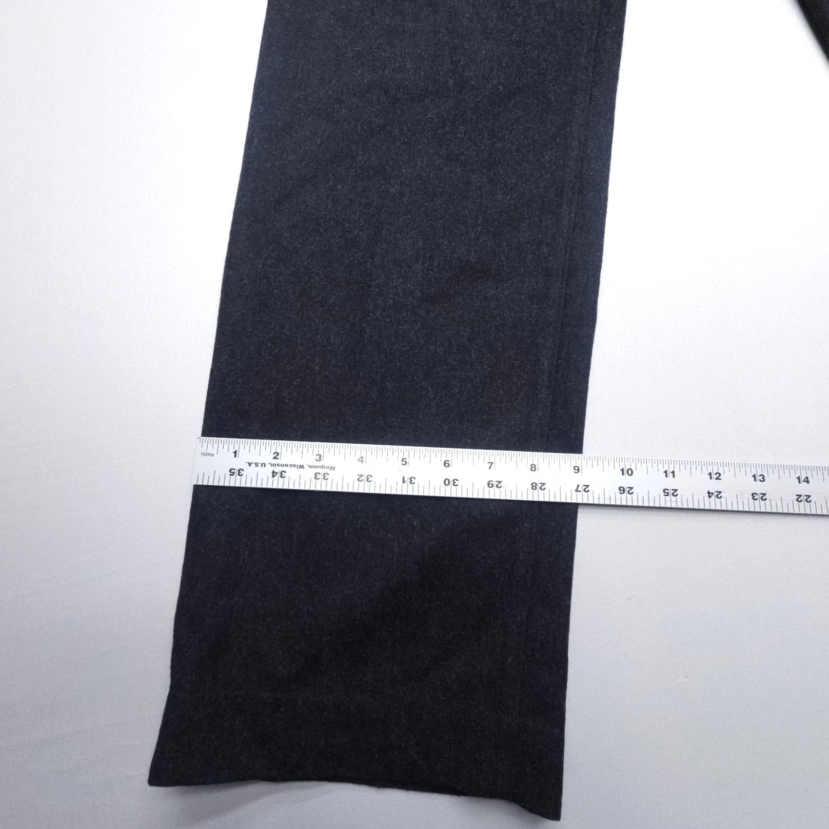 Banana Republic Banana Republic Dress Pants Mens 34 Long Black Wool Polyester 5-Pocket Flat Front Regular Straight Vintage: No Size US 34 / EU 50 - 5 Thumbnail