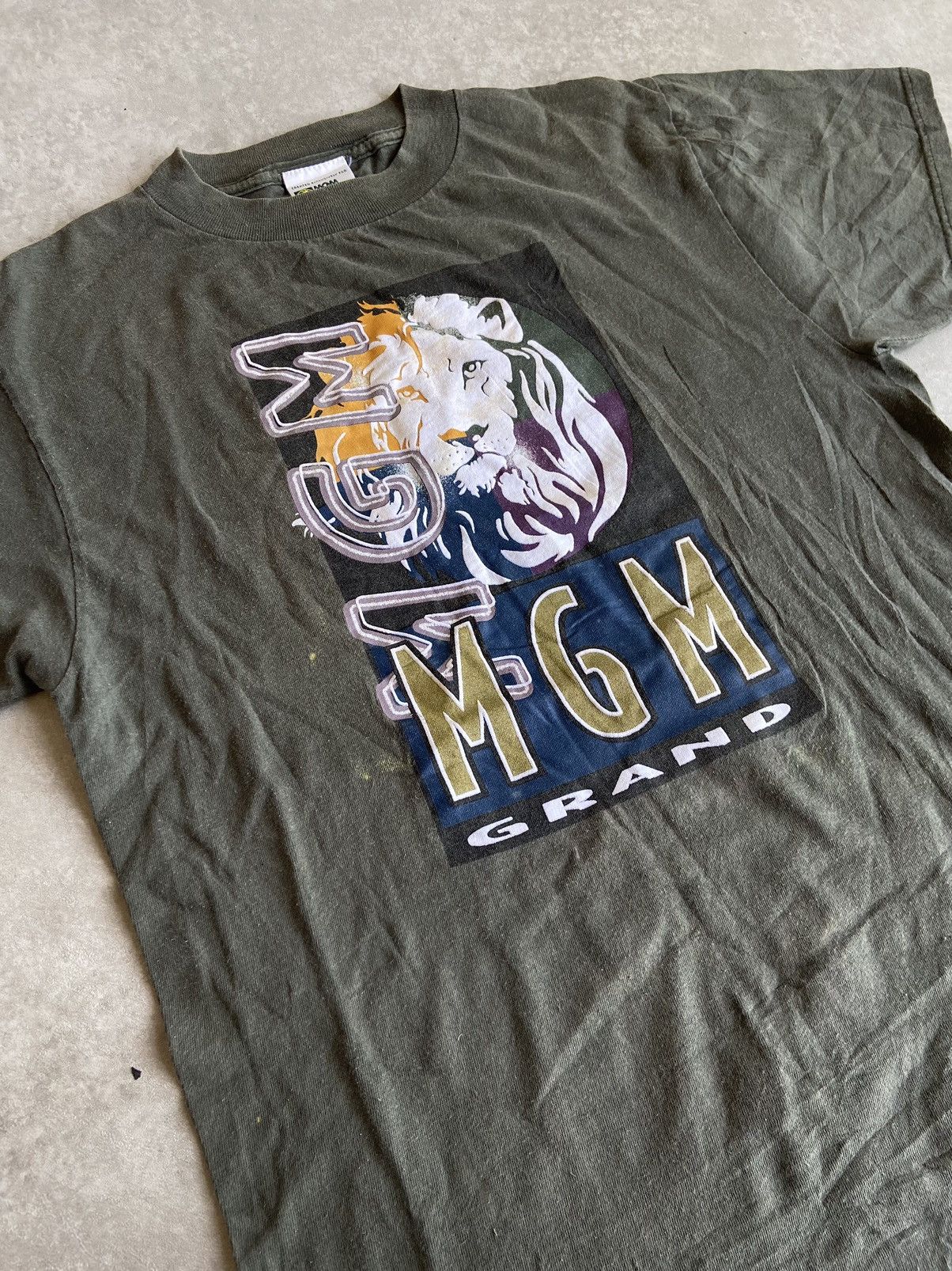 Vintage Vintage 1990’s MGM Grand Lion Graphic Tee Medium Size M / US 6-8 / IT 42-44 - 6 Thumbnail