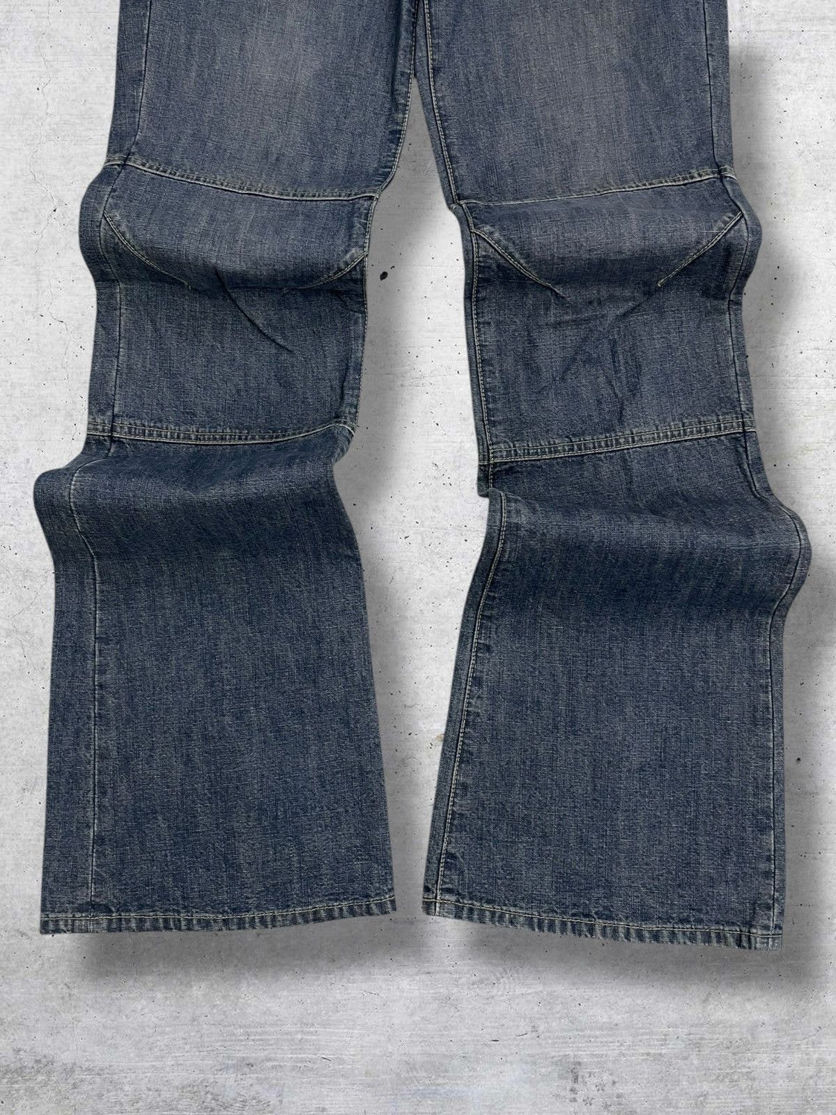 If Six Was Nine VINTAGE INPRIME 90S JAPAN UTILITY FLARED RETRO WORKWEAR JEAN Size US 27 - 3 Thumbnail