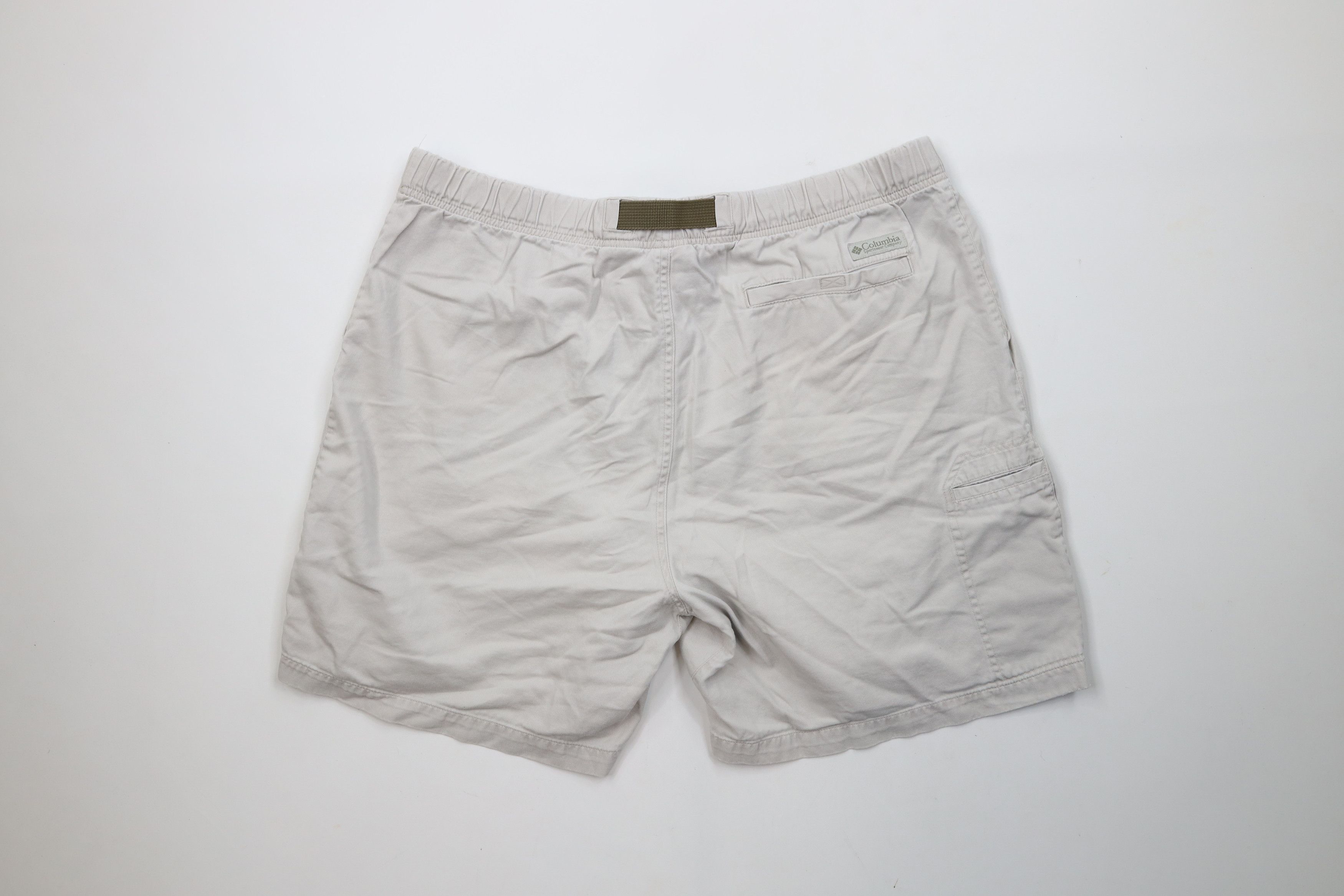 Columbia × Vintage Vintage 90s Columbia Belted Above Knee Shorts Beige Cotton Size US 36 / EU 52 - 9 Thumbnail