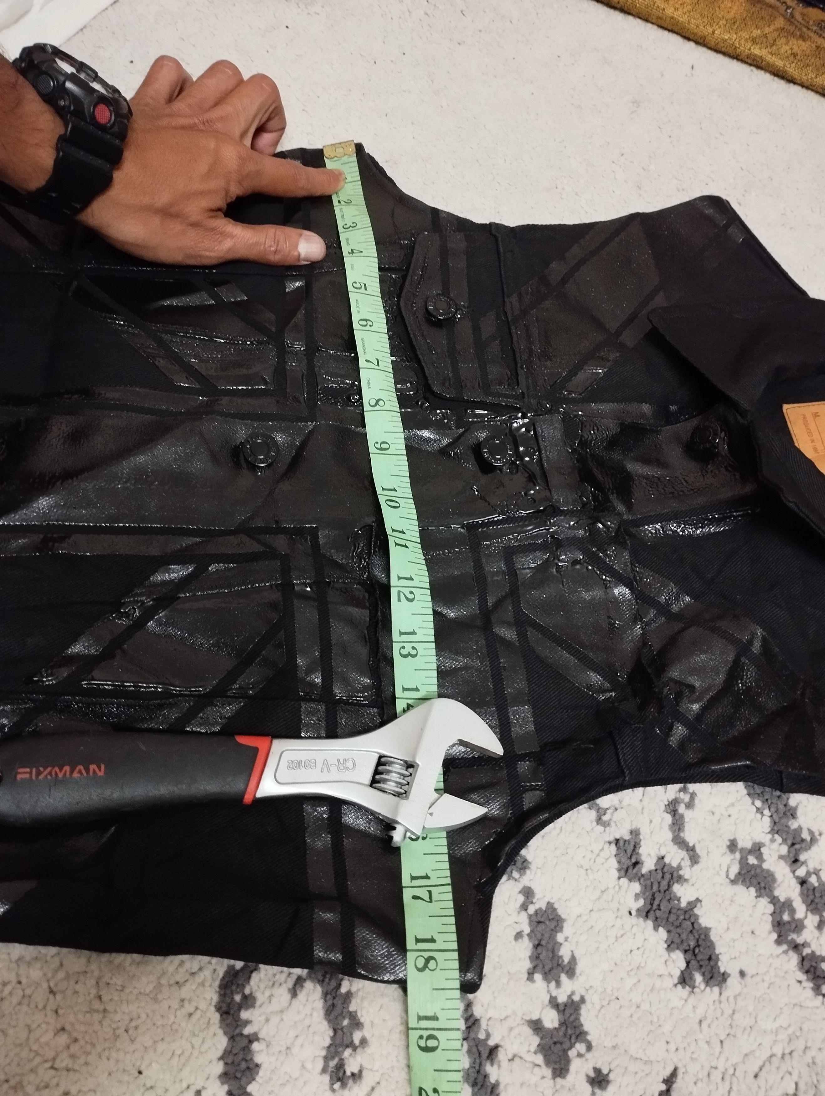 Helmut Lang Rare🔥Vintage1997 Helmut Lang Denim Jacket Rubber Stripe NOS Size US M / EU 48-50 / 2 - 10 Thumbnail