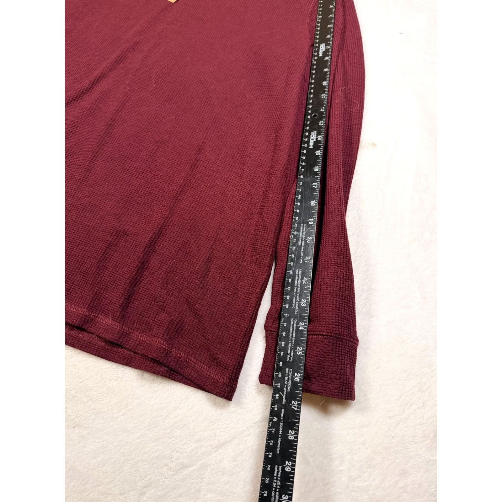 Vintage SAILWIND Shirt Mens XL Red Long Sleeve Thermal Waffle Knit Crew Neck Top Size US XL / EU 56 / 4 - 7 Thumbnail