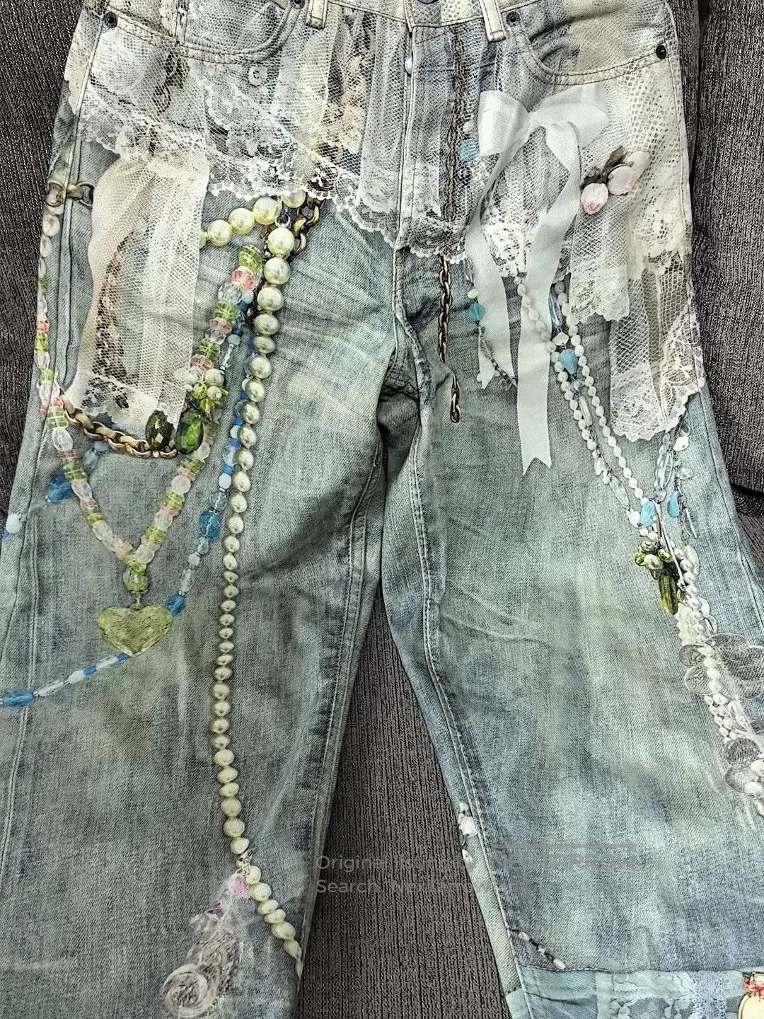 Acne Studios Acne Studios 1981 Pearl Chain Jeans. Size US 26 / EU 42 - 2 Thumbnail