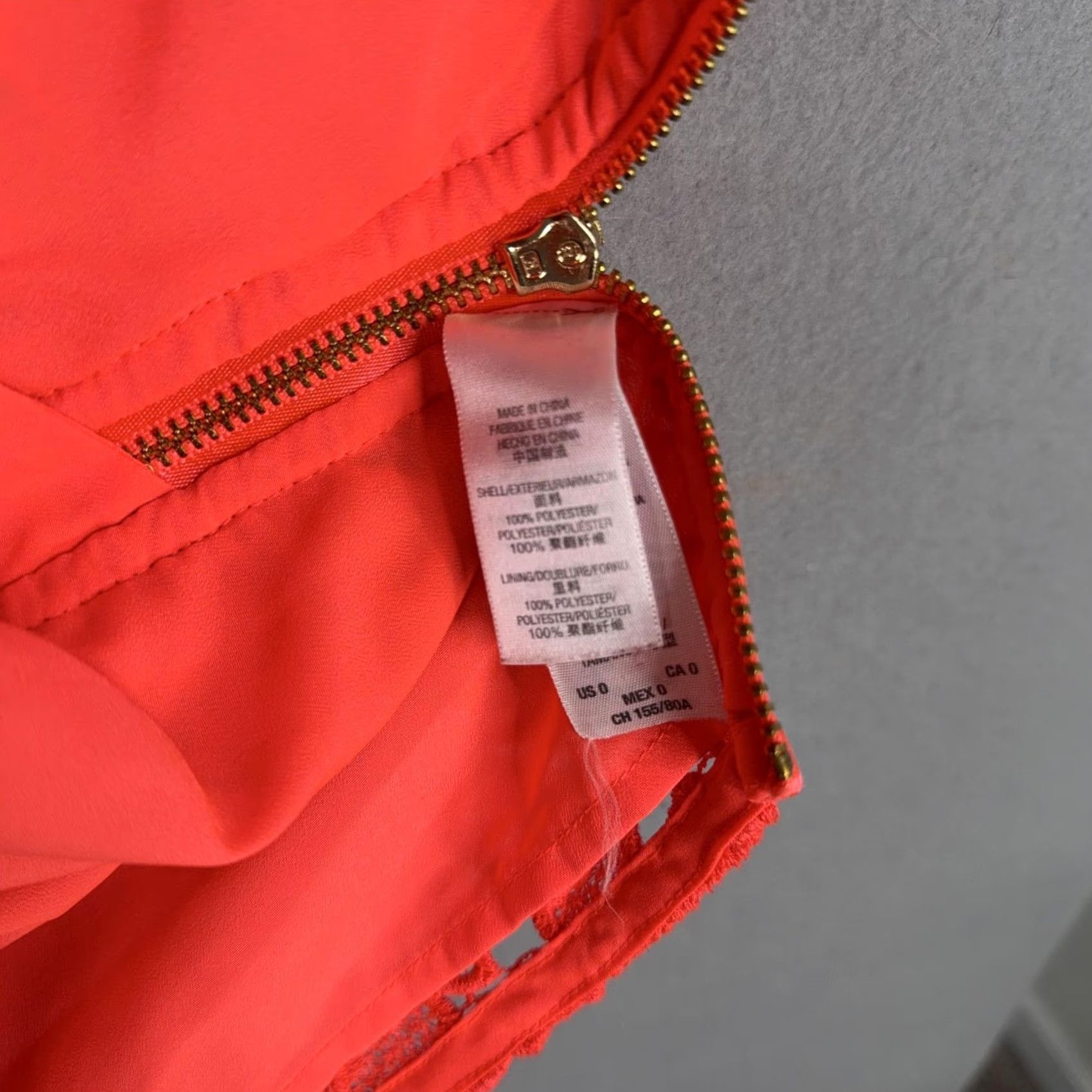 Juicy Couture Juicy Couture Dress Womens 0 Orange Floral Lace Sleeveless Sheath Mini Party Y2K Size XS / US 0-2 / IT 36-38 - 7 Thumbnail