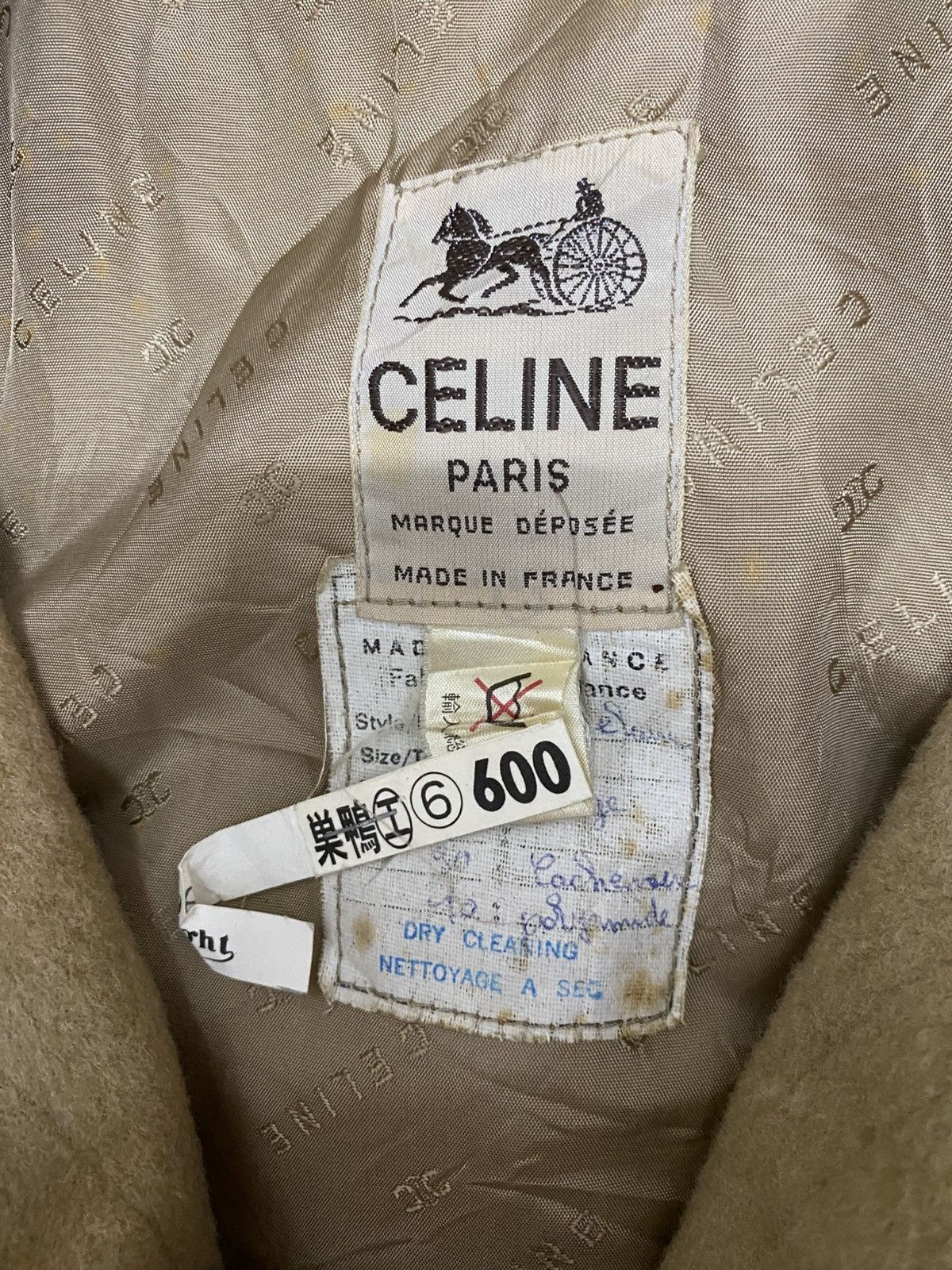 Celine Celine Wool Trench Coat Jacket Size S / US 4 / IT 40 - 15 Thumbnail