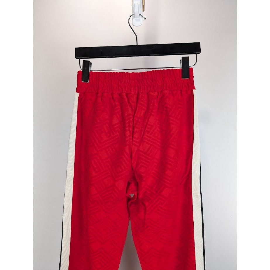 Palm Angels o1rshd1 Terry Track Pant in Red Off White Size US 30 / EU 46 - 16 Thumbnail