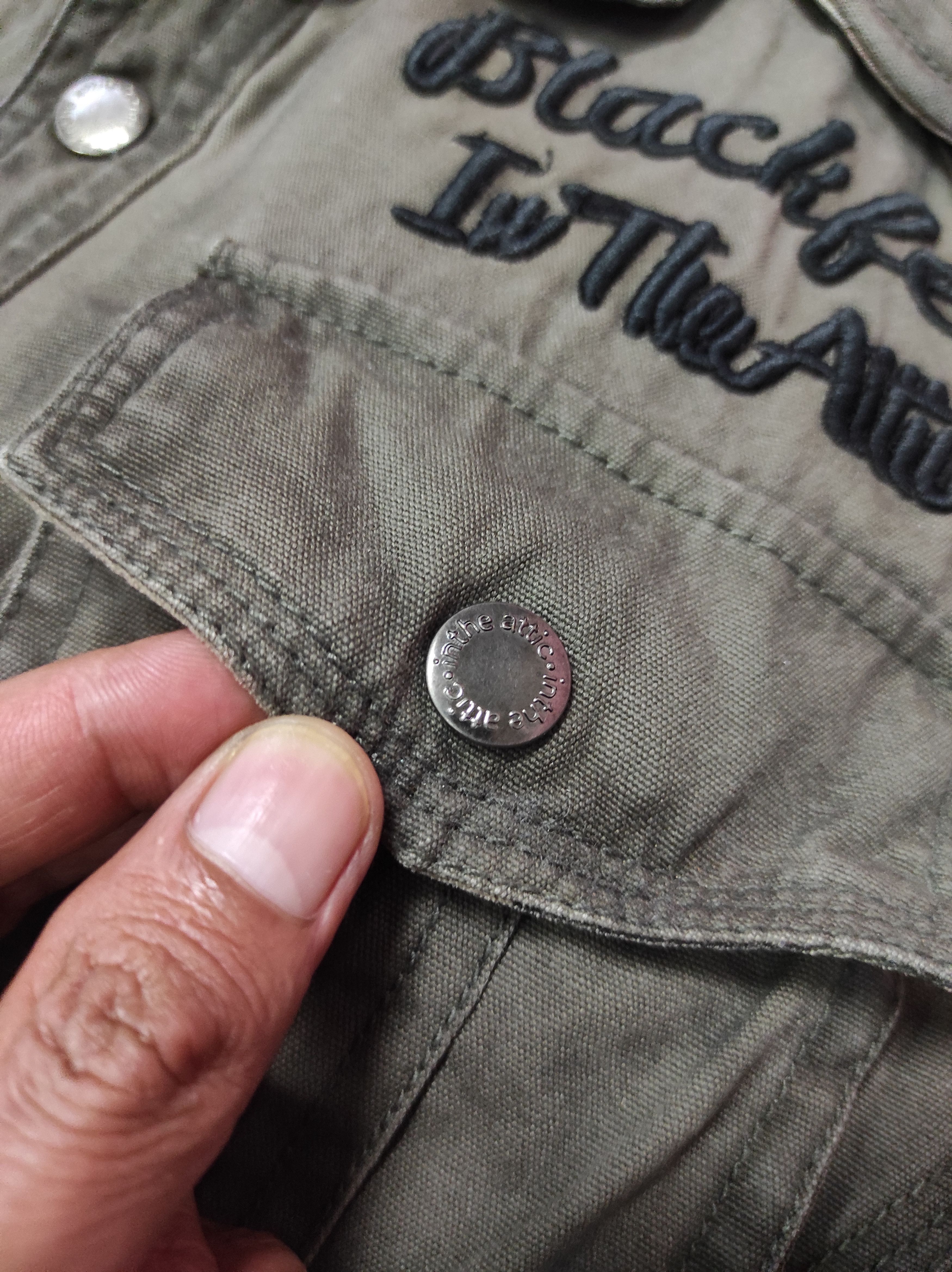 In The Attic IN THE ATTIC EMBROIDERY LOGO JACKET SHIRT BUTTON Size US M / EU 48-50 / 2 - 7 Thumbnail