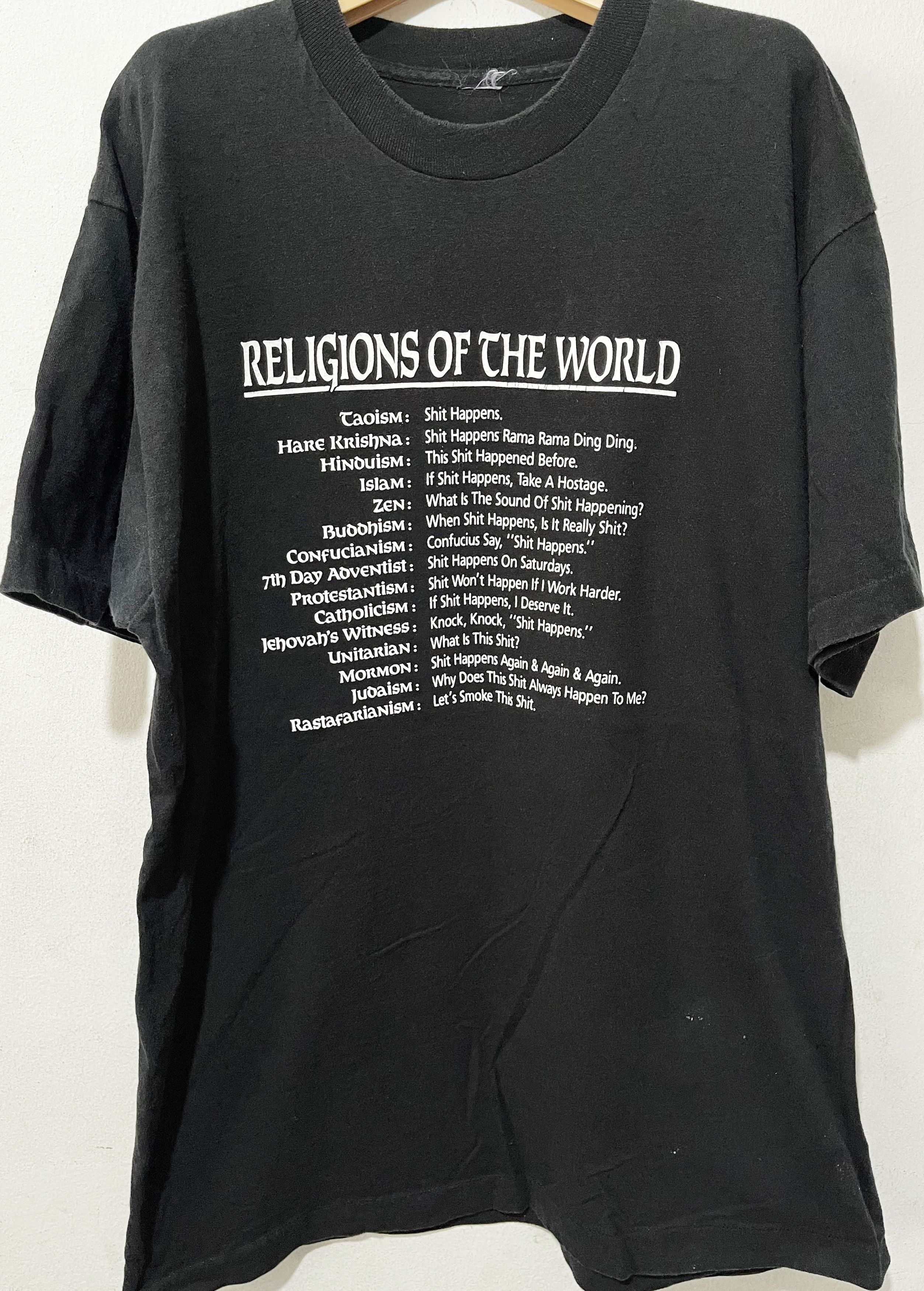 Vintage Vintage 90s Religions of The World Shirt Size US XL / EU 56 / 4 - 1 Thumbnail