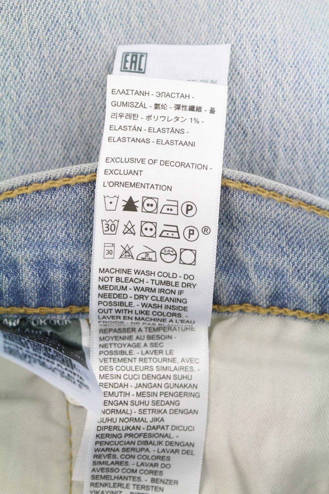 Levi's 512 W34/L32 Slim Tapered Faded Blue Jeans 87085 Size US 34 / EU 50 - 8 Thumbnail