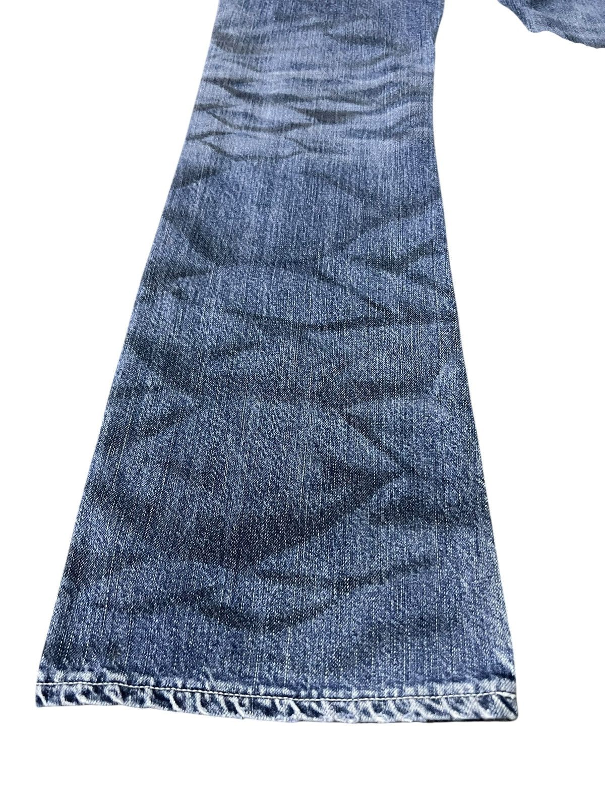 Japanese Brand 💥Flare💥Vintage Blue Way Faded Claw Jean Made In Nippon Size US 32 / EU 48 - 15 Thumbnail