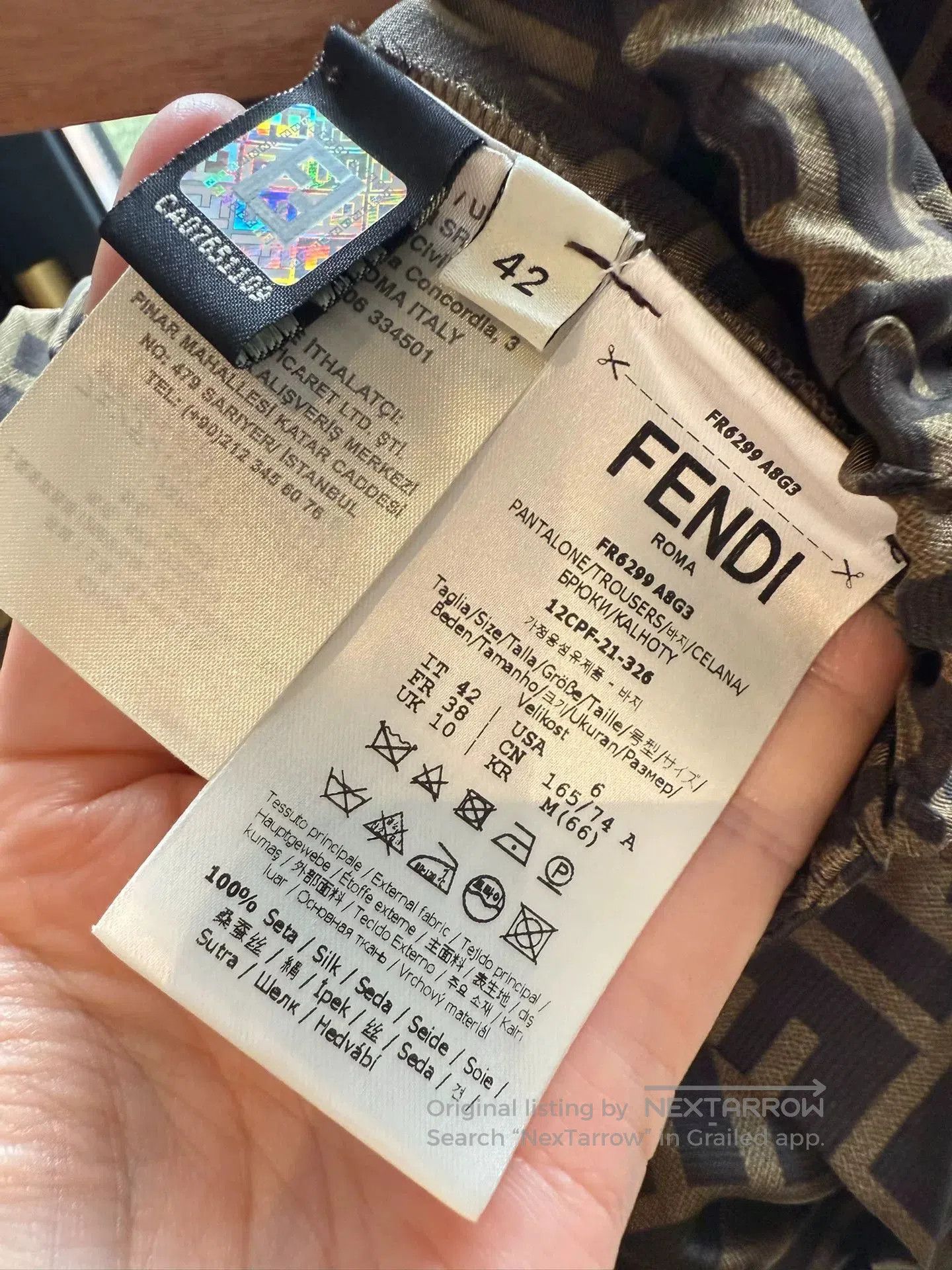 Fendi Fendi Silk Monogram Shorts. Size US 36 / EU 52 - 5 Thumbnail