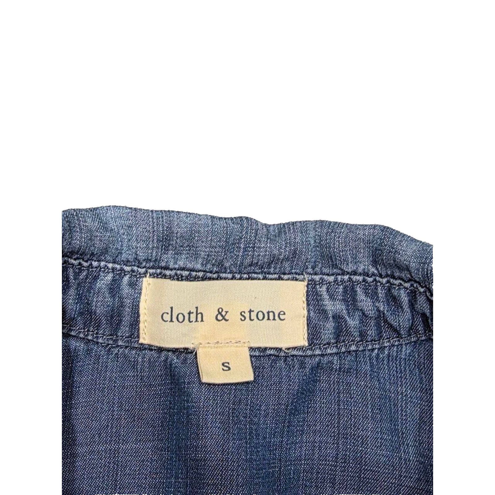 Anthropologie Anthropologie Cloth Sleeve Denim Shirt Blue Small A003199 Size S / US 4 / IT 40 - 5 Thumbnail