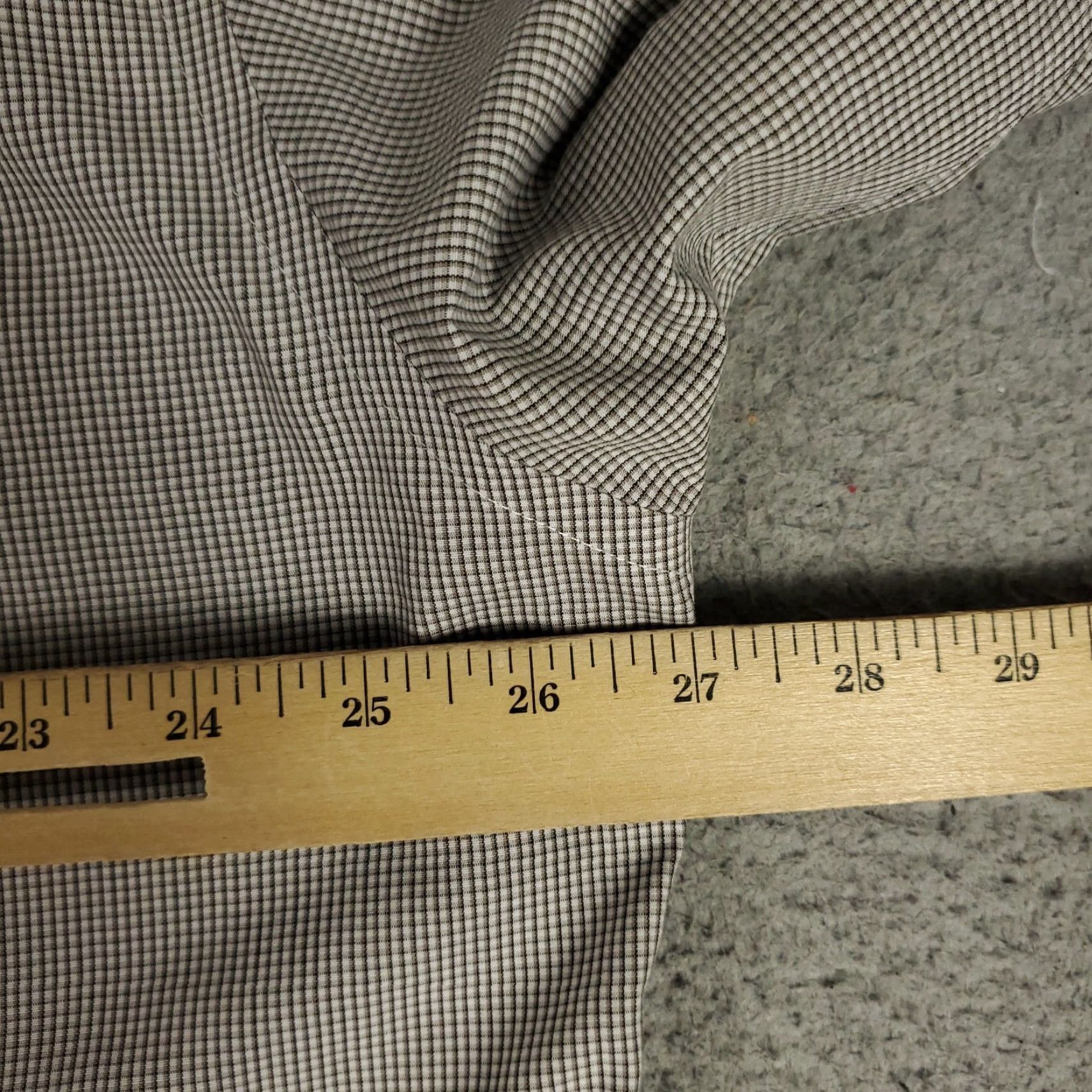 Brooks Brothers Brooks Brothers Shirt Mens 17 Brown Dress Button Up Long Sleeve Regular 100% Cotton Check Pattern Womens? Mens Size 46R - 6 Thumbnail