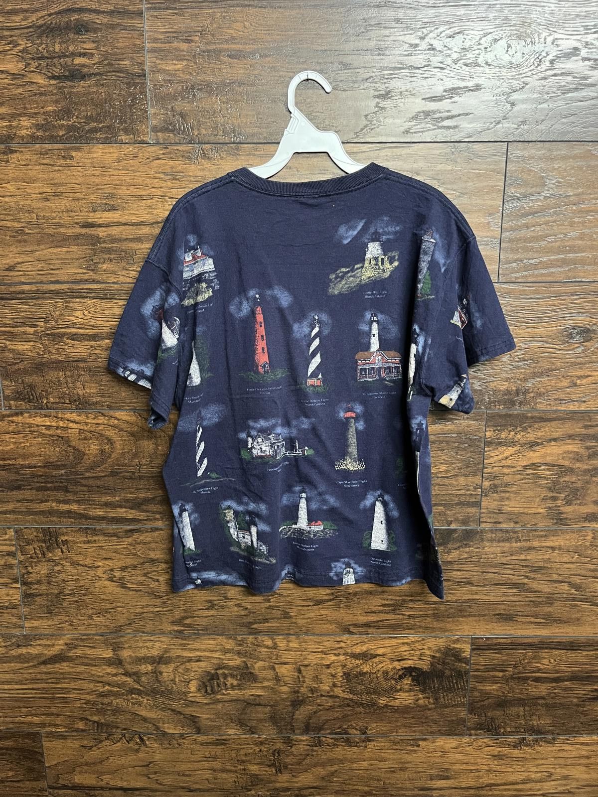 Designer East Coast Lighthouses AOP T-shirt - Famouse Lighthouse Tee Size US L / EU 52-54 / 3 - 2 Thumbnail