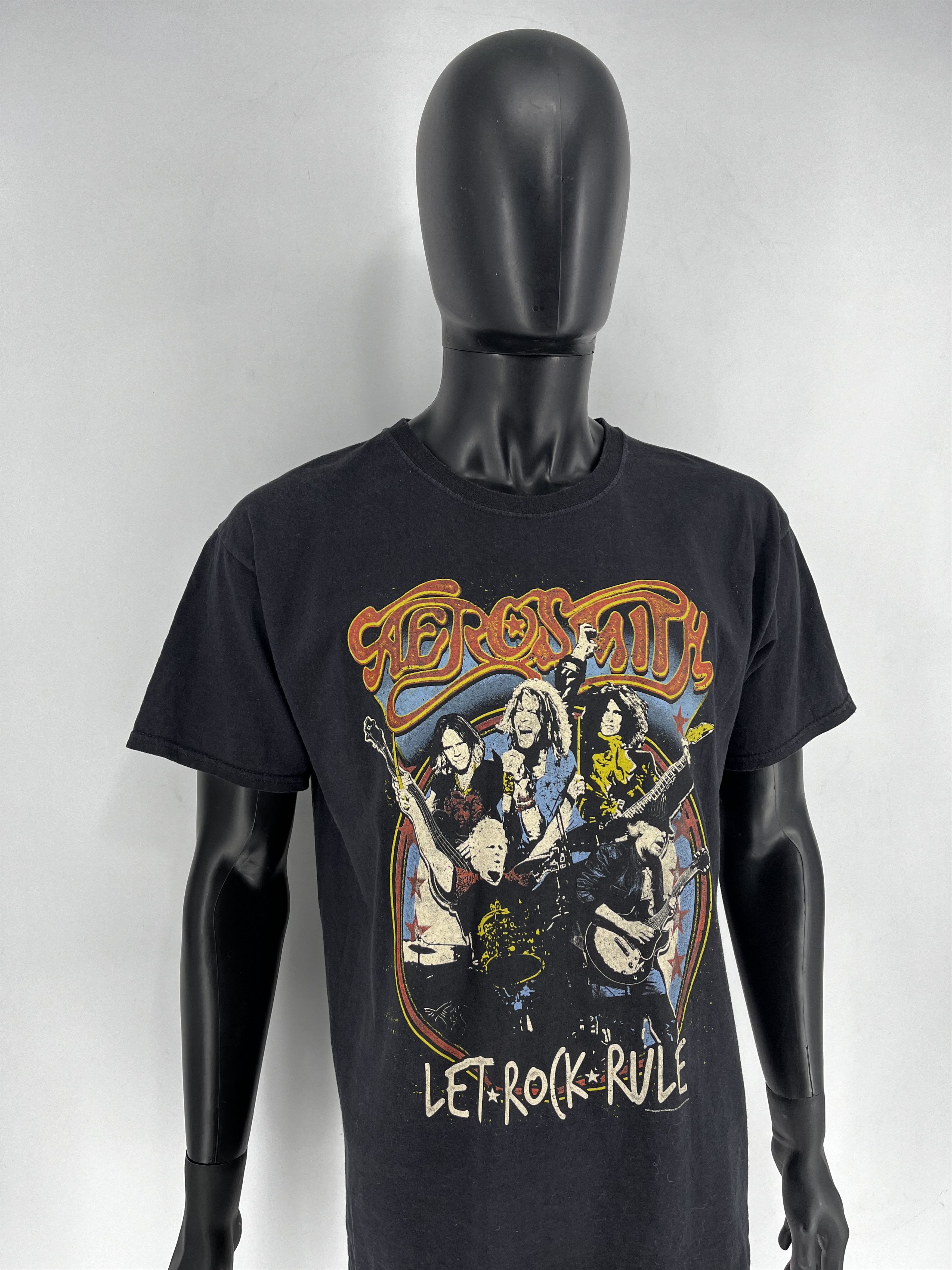Band Tees × Vintage Y2K Vintage Aerosmith World Tour T-Shirt Band Rock Streetwea Size US L / EU 52-54 / 3 - 3 Thumbnail