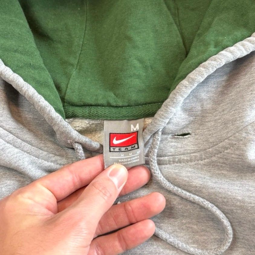 Nike VINTAGE Nike Michigan State Spartans Center Swoosh Hoodie Sweatshirt M Gray Men Pullover Long Sleeve Drawstring 90s Y2K College University Sports Size US M / EU 48-50 / 2 - 3 Thumbnail