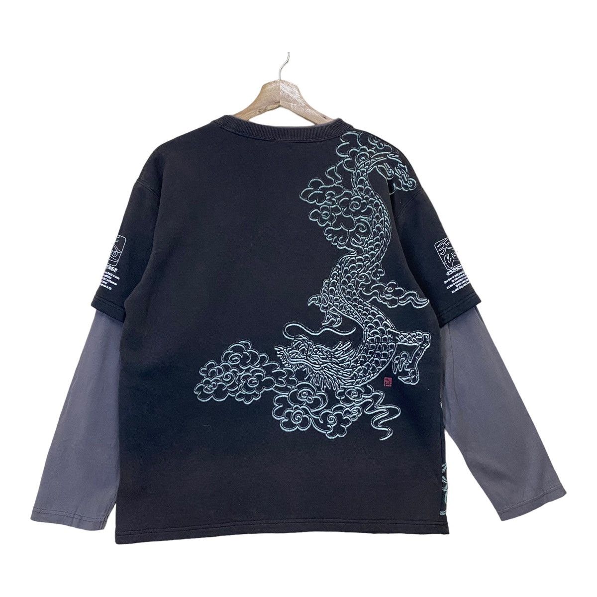 Japanese Brand × Vintage Sukarjan Dragon by Pract Big Logo Crewneck Sweatshirt Size US M / EU 48-50 / 2 - 10 Thumbnail