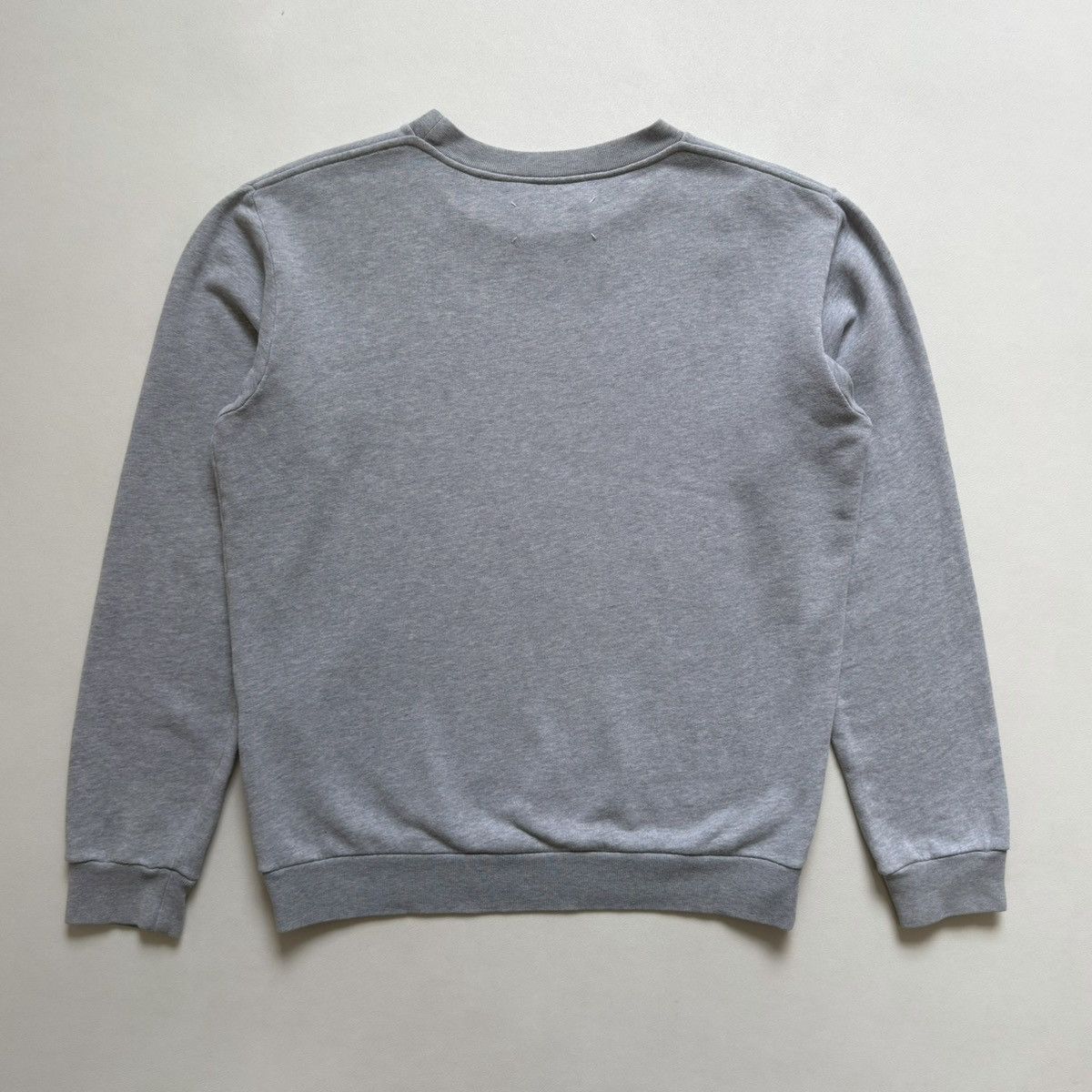 Maison Margiela S/S 09 Grey Cotton ‘Plaque Logo’ Sweatshirt Size US M / EU 48-50 / 2 - 12 Thumbnail