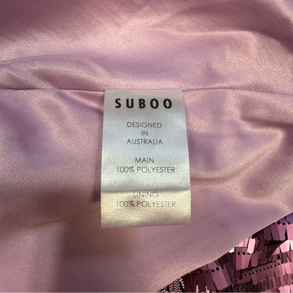 Other NWT New $289 SUBOO Zoe Cowl Neck Mini Magenta Dress Size XS Size XS / US 0-2 / IT 36-38 - 8 Thumbnail