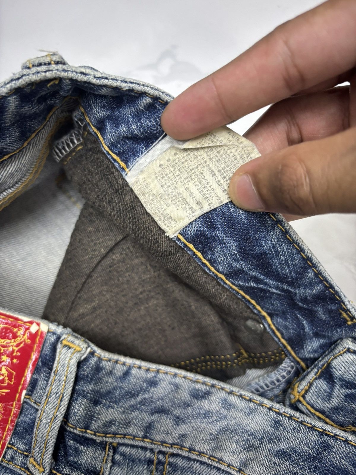 Hysteric Glamour × If Six Was Nine × Japanese Brand Vintage Co&Lu CocoLulu Embroidery Slim Fit Distressed Denim Size 32" / US 10 / IT 46 - 12 Thumbnail
