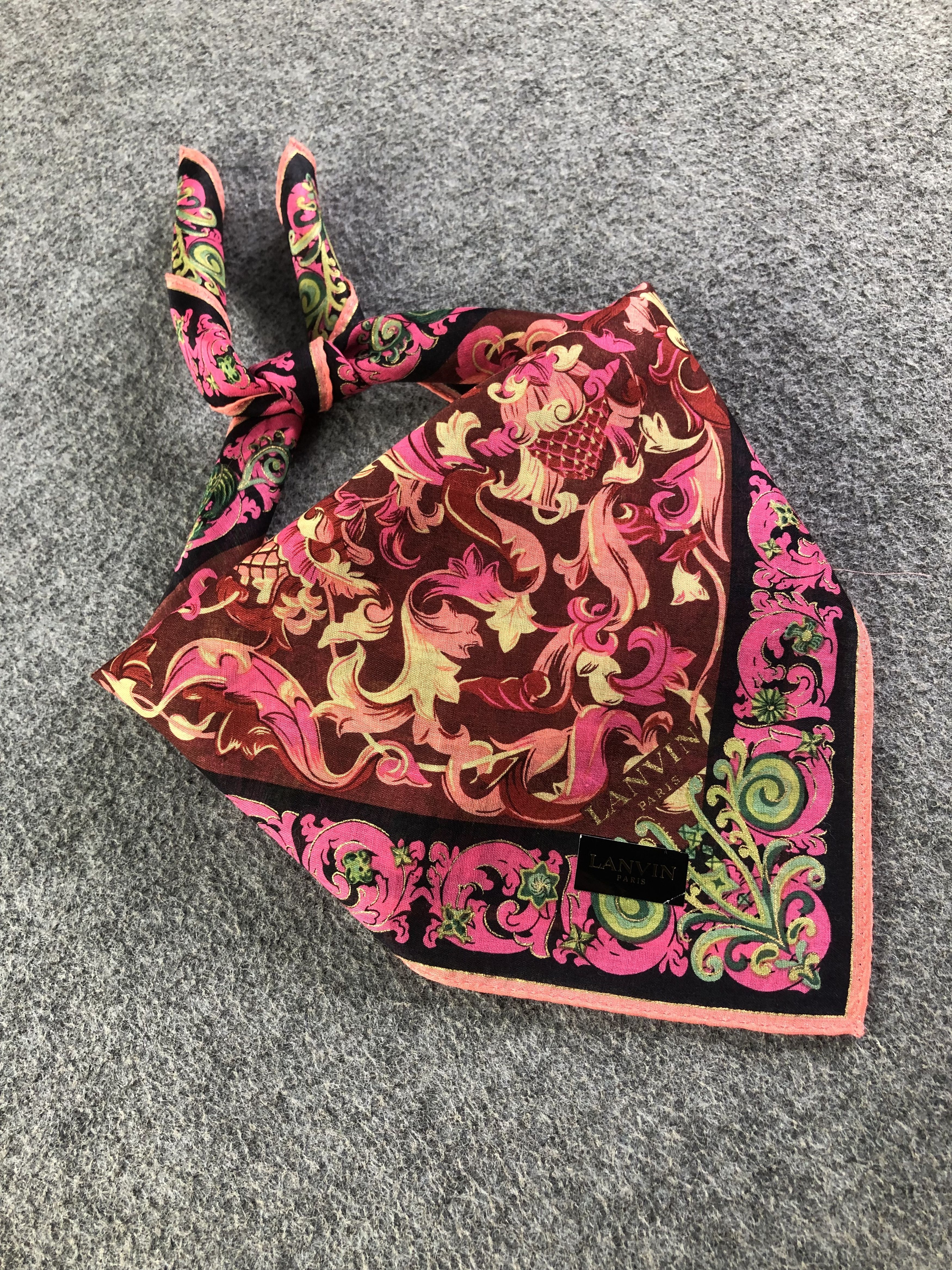Lanvin Lanvin Handkerchief / Bandana / Neckerchief C333 Size ONE SIZE - 2 Thumbnail