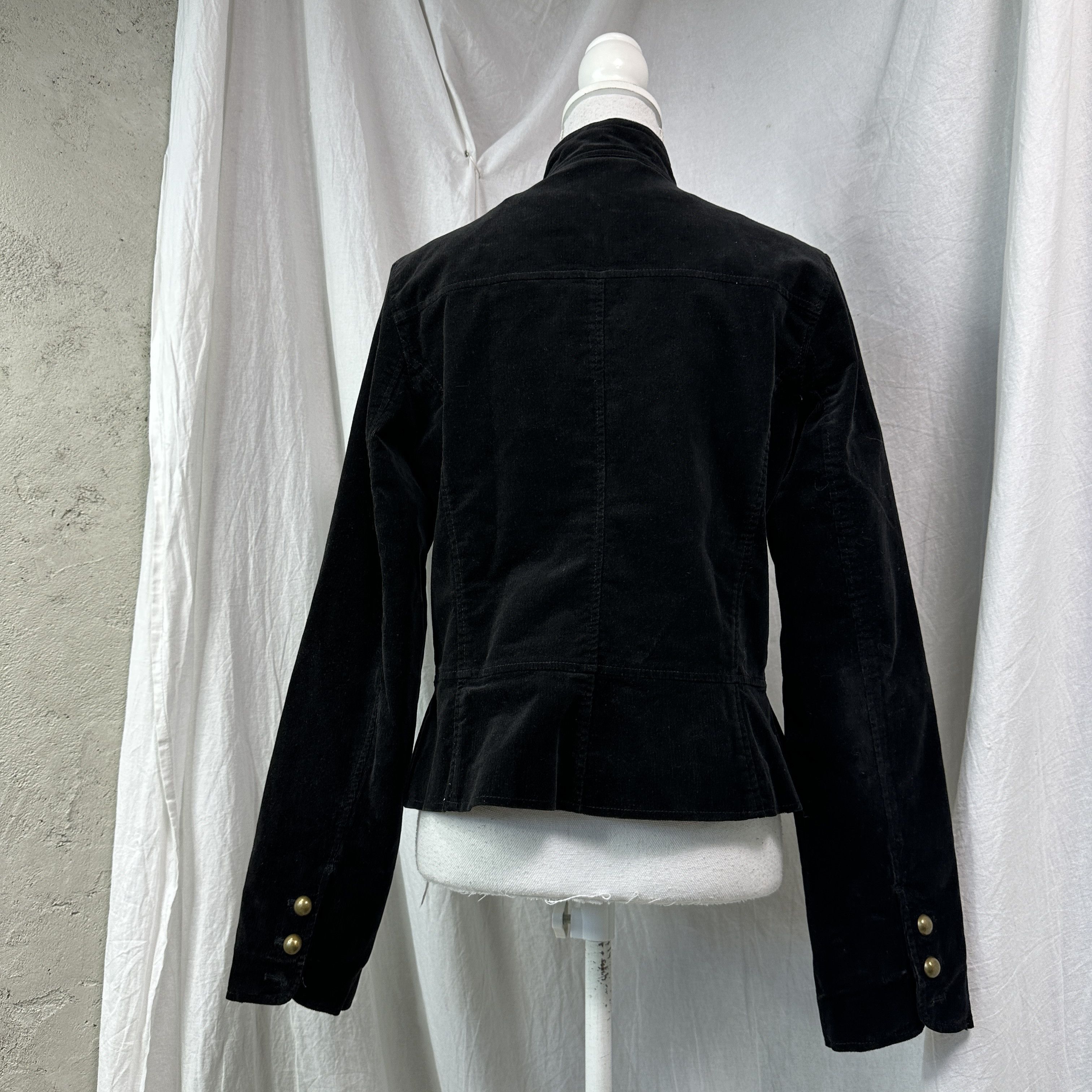 Vintage Vintage Avant Garde Velvet Military Styled Jacket Y2K Size M / US 6-8 / IT 42-44 - 7 Thumbnail