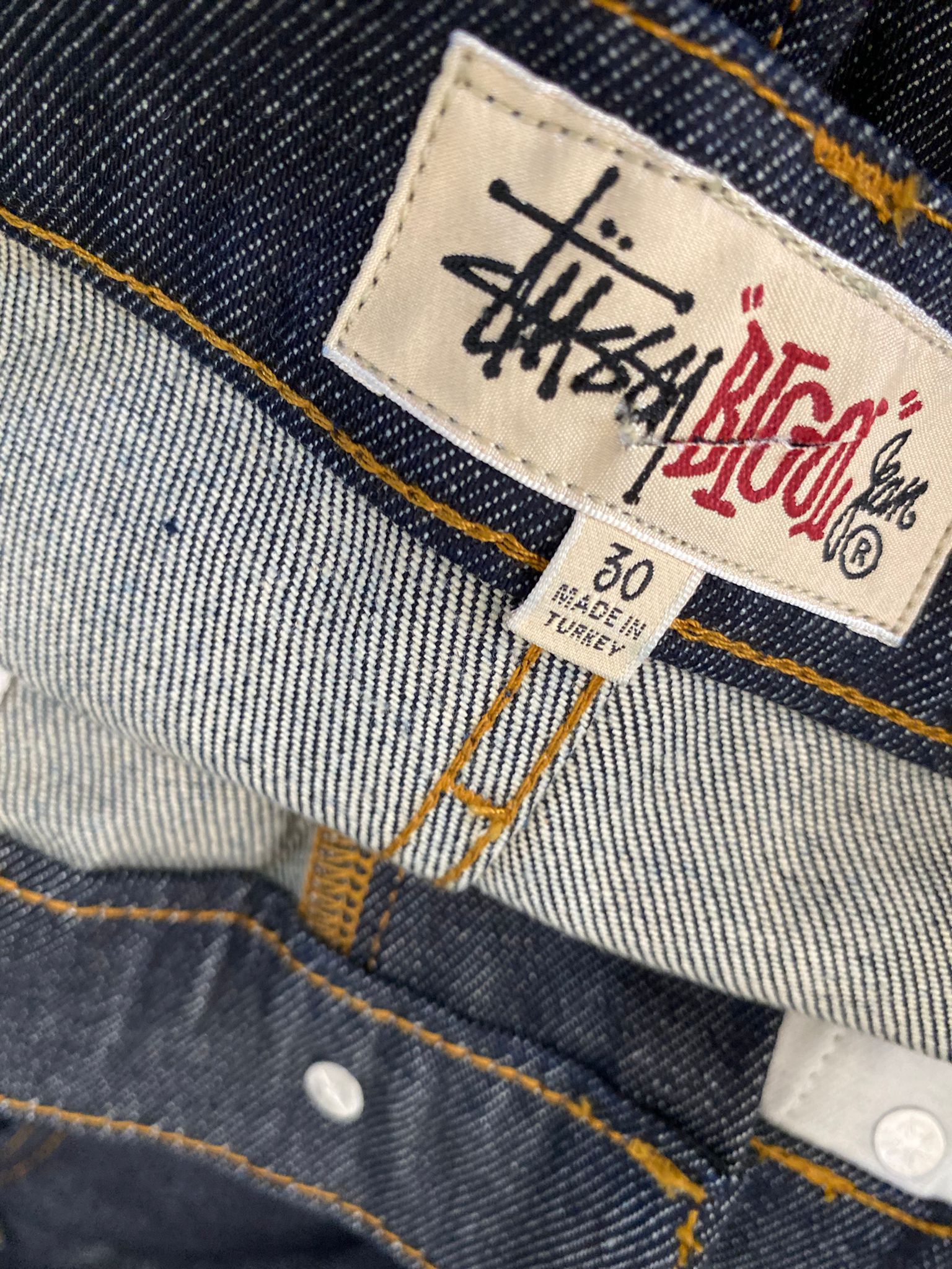 Stussy New Classic Denim Jean Rinsed Indigo Size US 30 / EU 46 - 8 Thumbnail