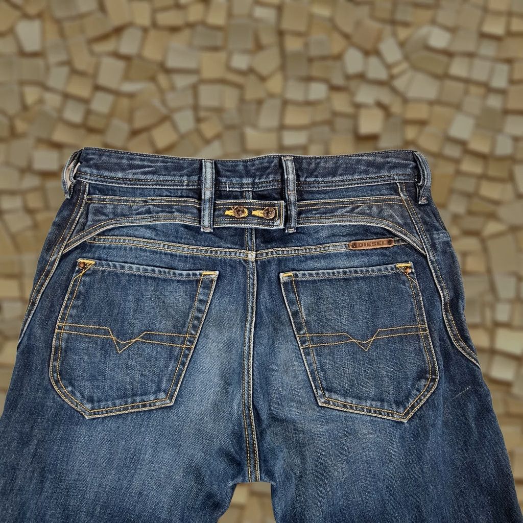 Diesel Diesel Jeans Blue W32 L28 Jodar Carrot Fit Cinch Back 0073N Jeans Mens Regular 32in 28in Cotton Denim Button Fly 5-Pocket Vintage No Size US 32 / EU 48 - 1 Thumbnail