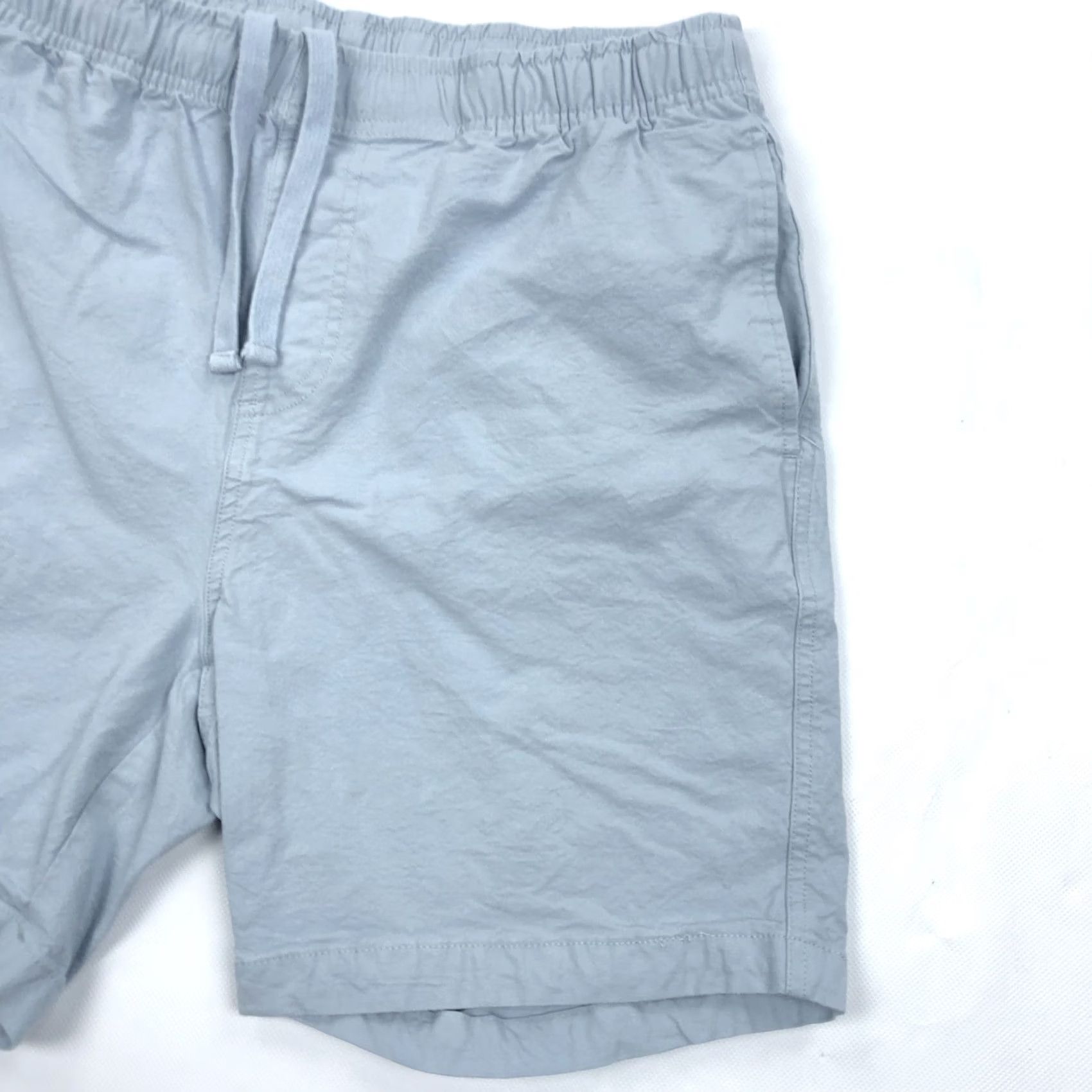 Vintage Free Fly Men's Light Blue Shorts L Canvas Stretch Elastic Waist Casual Activewear 32-36 in Waist Size US 33 - 3 Thumbnail