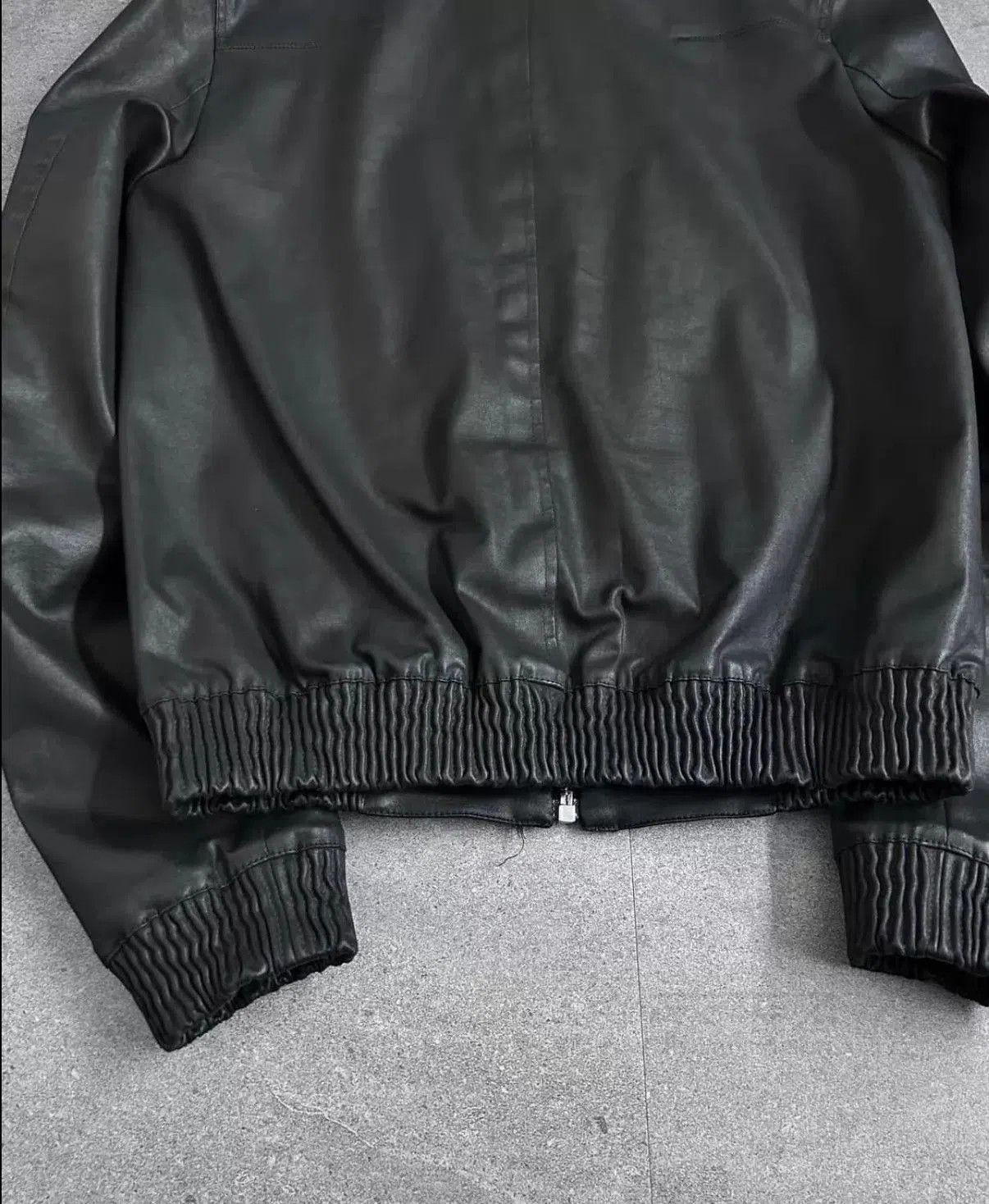 Dior Black Leather Zip-Up Jacket. Size US S / EU 44-46 / 1 - 6 Thumbnail