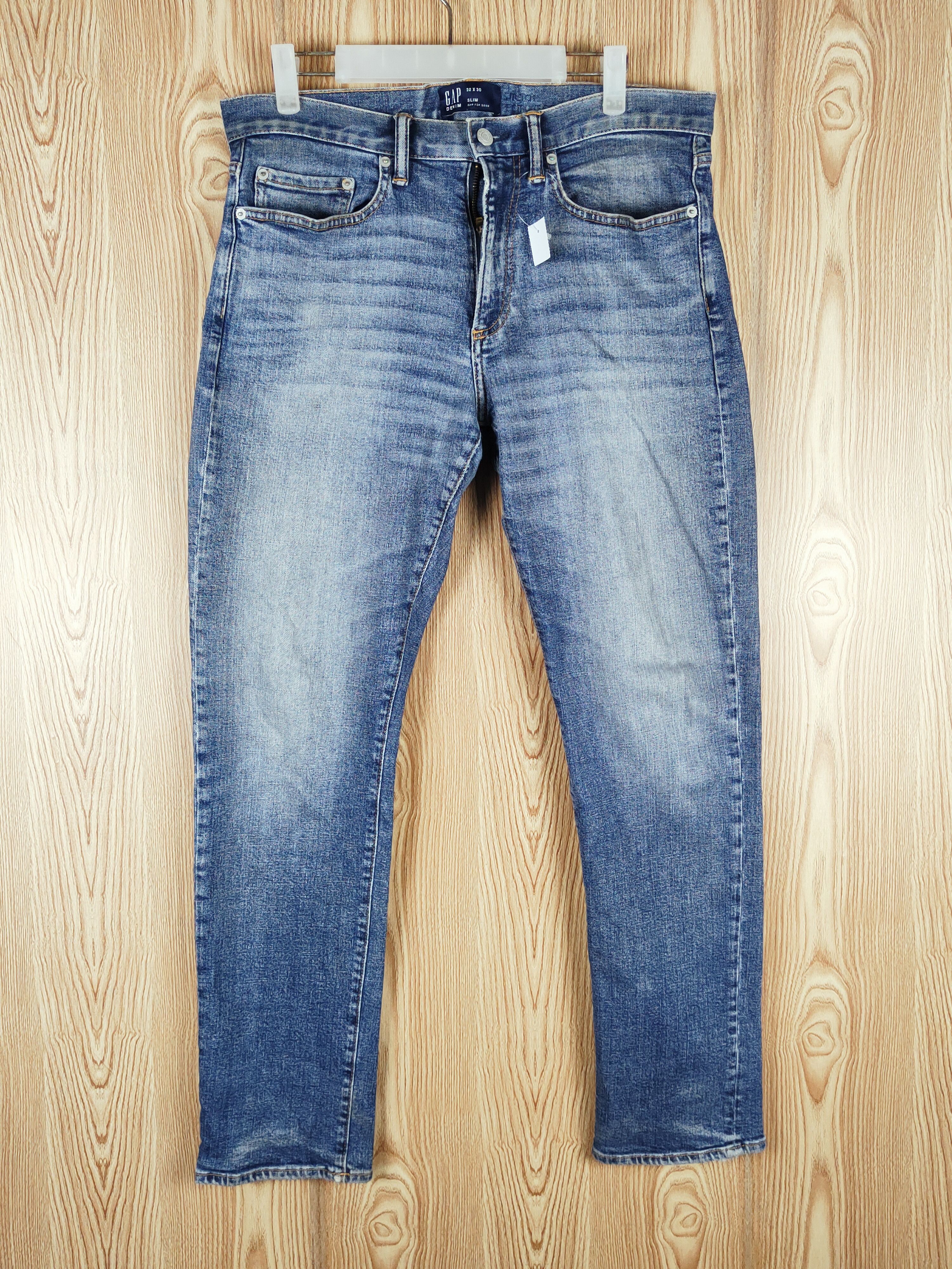 Gap Gap Blue Distressed Ripped Jeans #S2719 Size US 33 - 1 Thumbnail