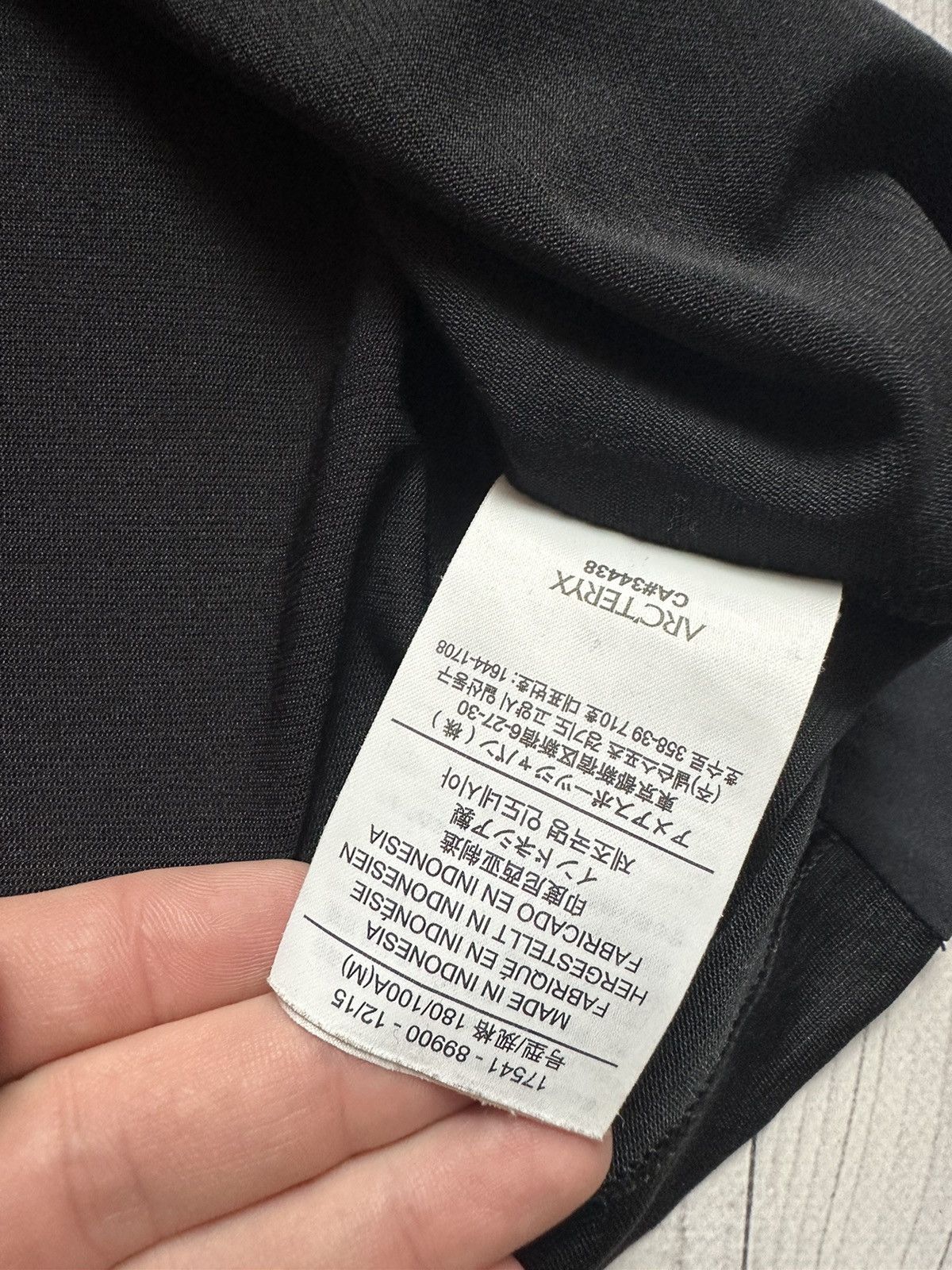 Arc'teryx Arcteryx tee logo size M black Size US M / EU 48-50 / 2 - 6 Thumbnail