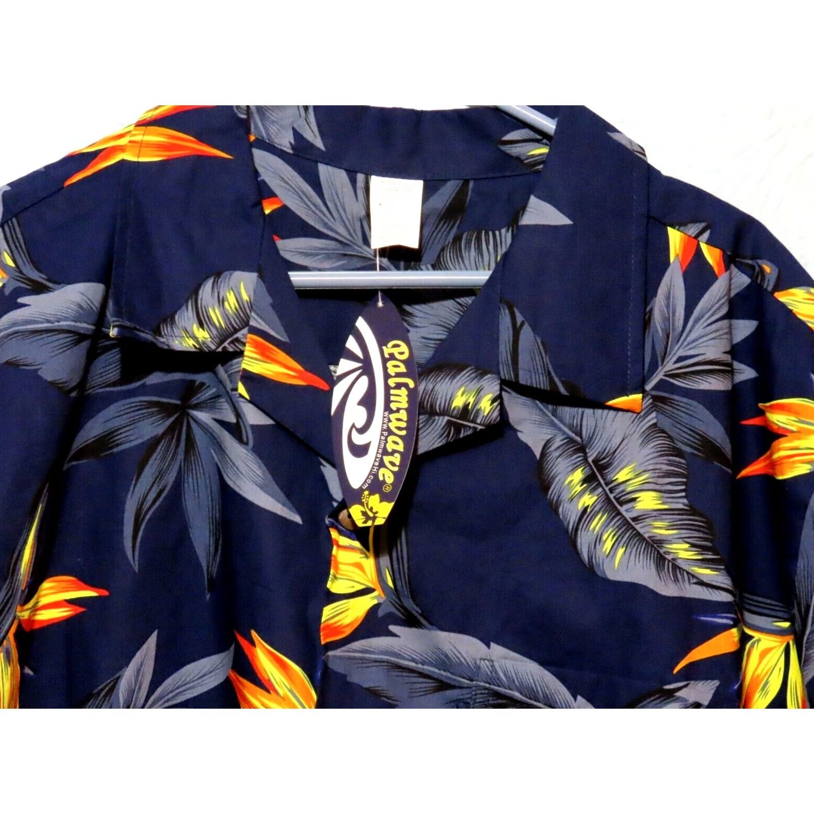 Vintage Palmwave Hawaii Mens L Navy Blue Floral Hawaiian Shirt NWT Size US L / EU 52-54 / 3 - 3 Thumbnail