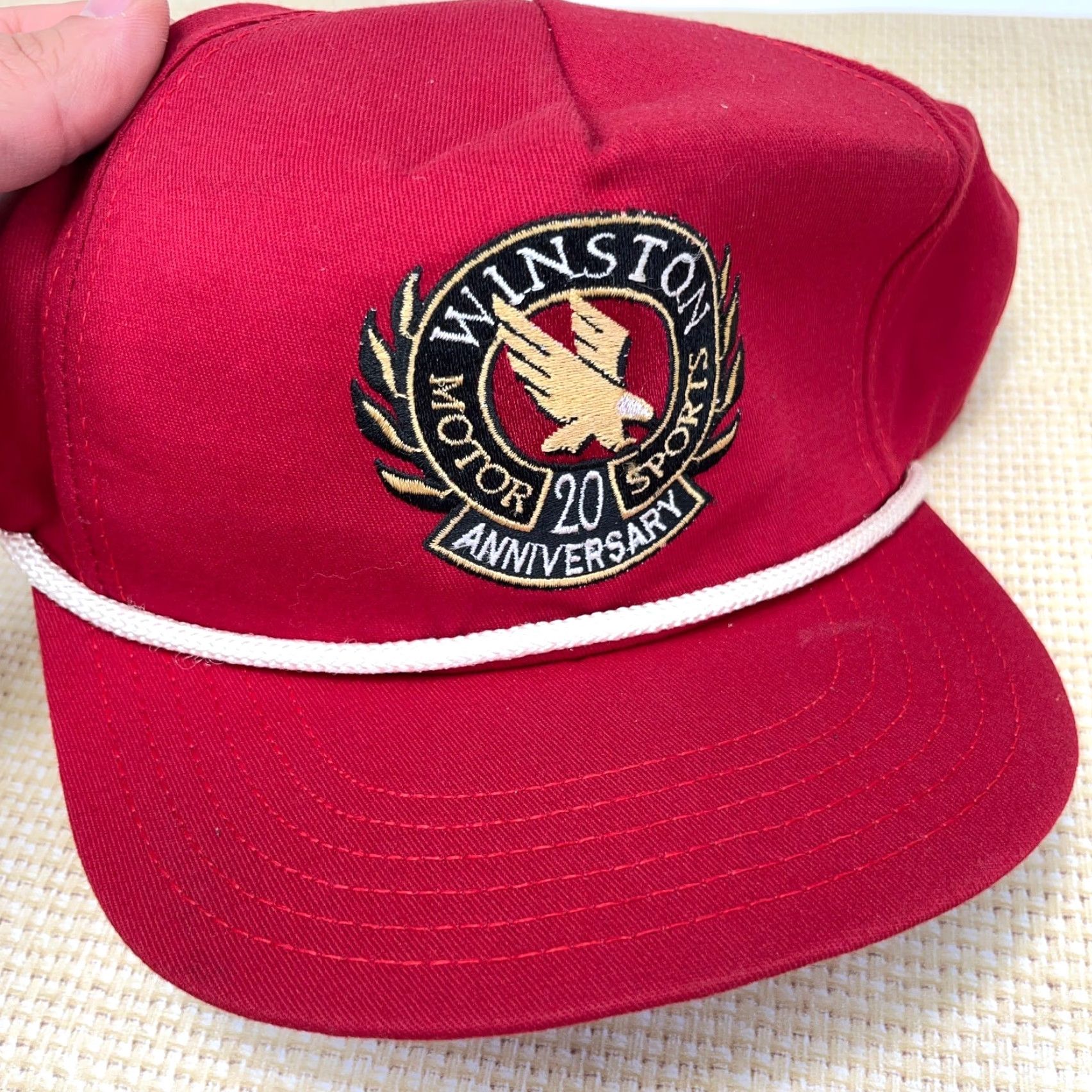 Vintage VINTAGE Eagle Ridge NASCAR Motosports Snapback Hat Men Red Adjustable 90s Y2K Retro Size ONE SIZE - 2 Thumbnail