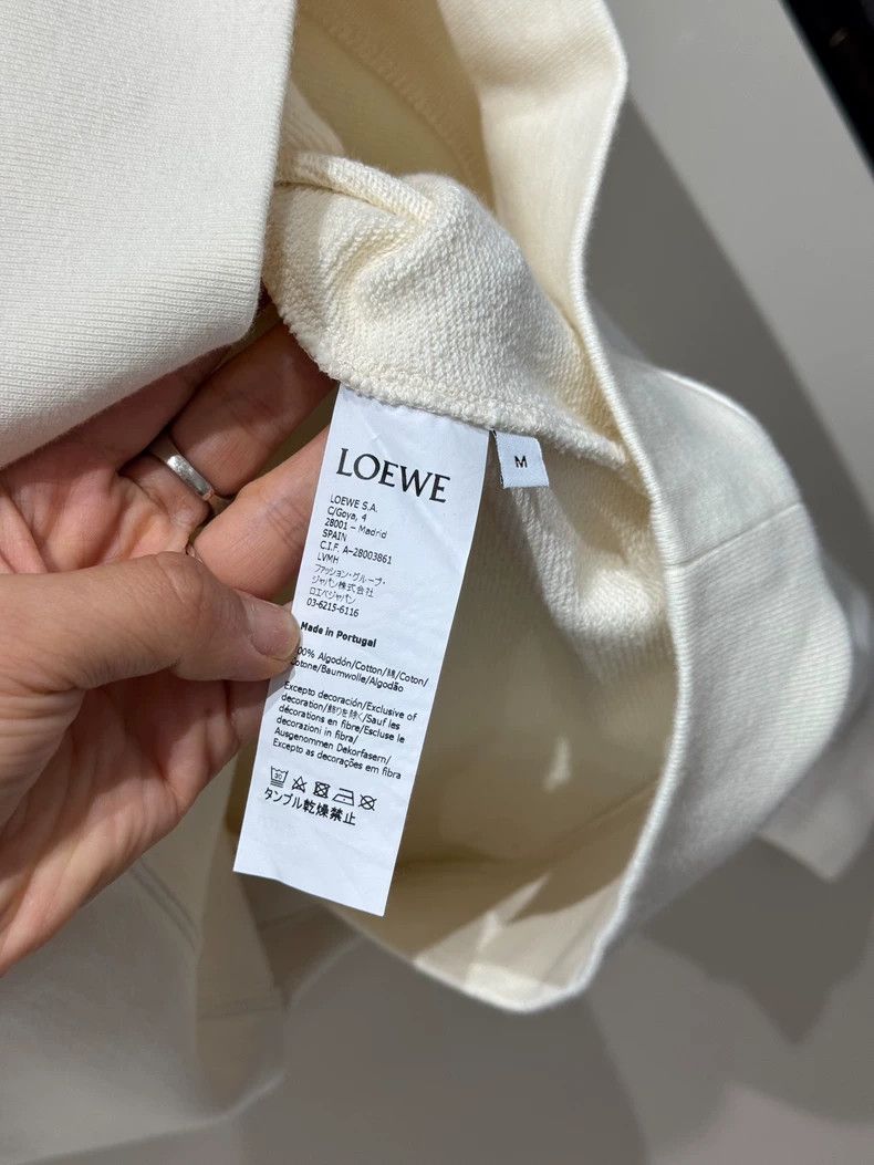 Loewe LOEWE White round neck long sleeve hoodie Size M / US 6-8 / IT 42-44 - 6 Thumbnail